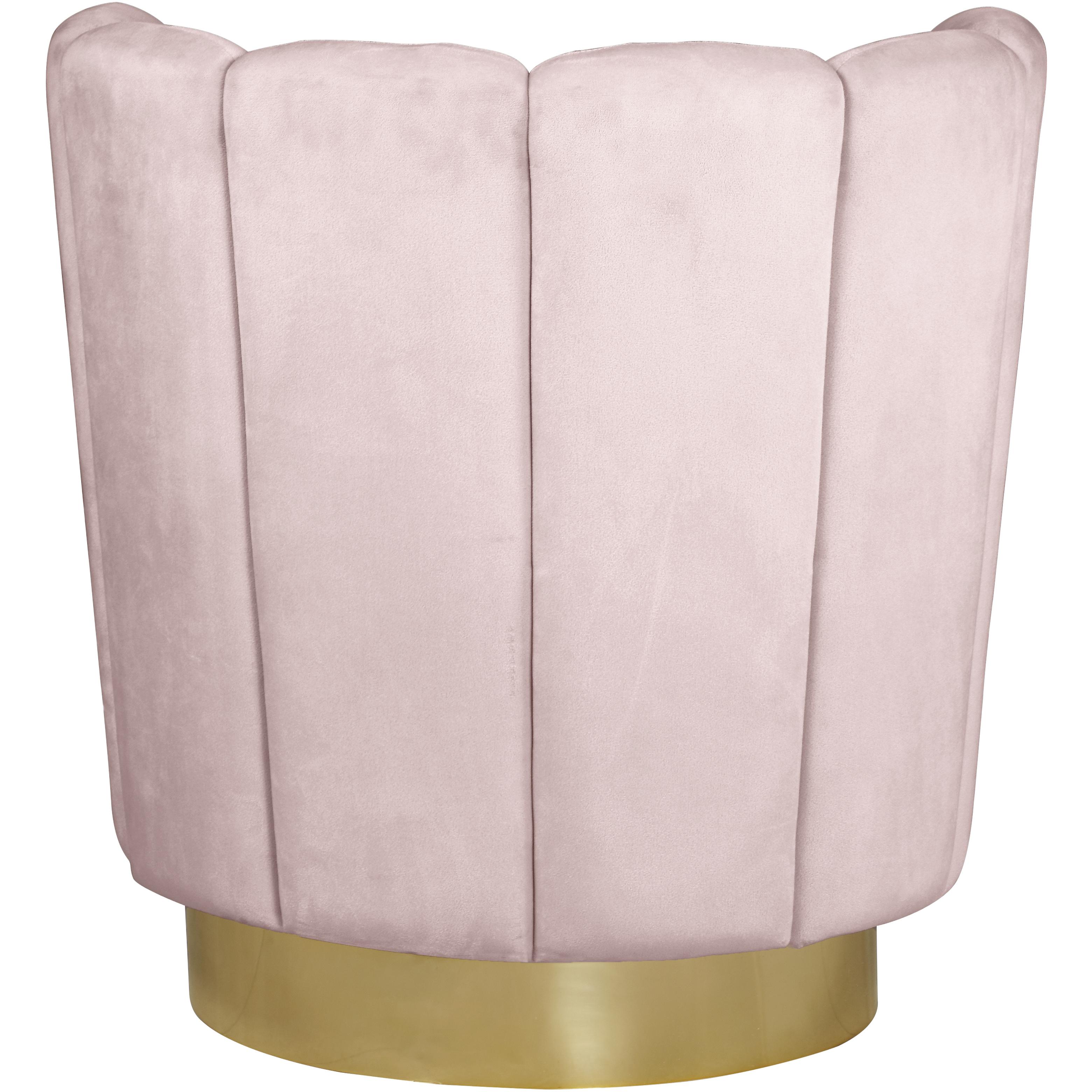 Meridian Lily Pink Velvet Accent Chair
