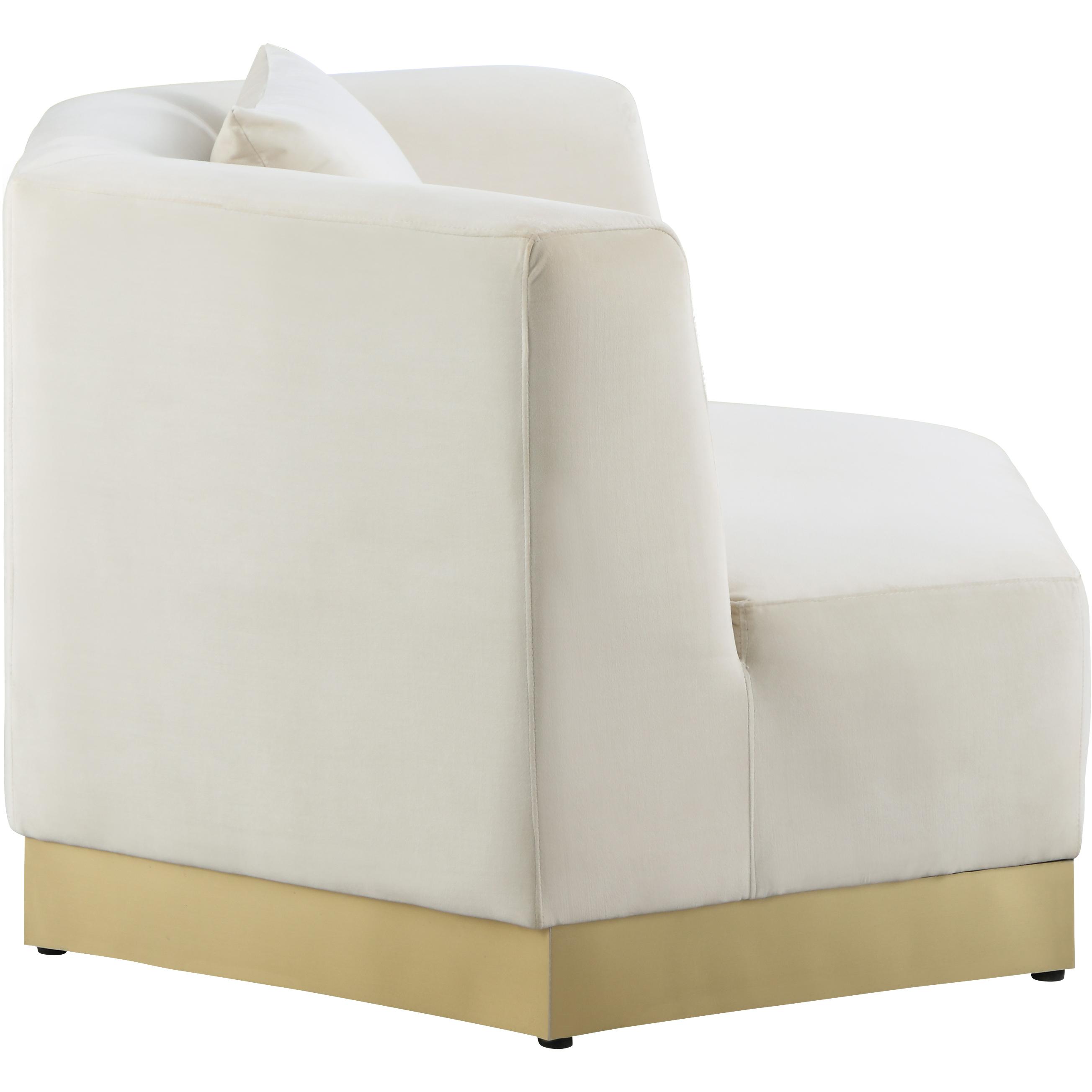 Meridian Marquis Cream Velvet Chair