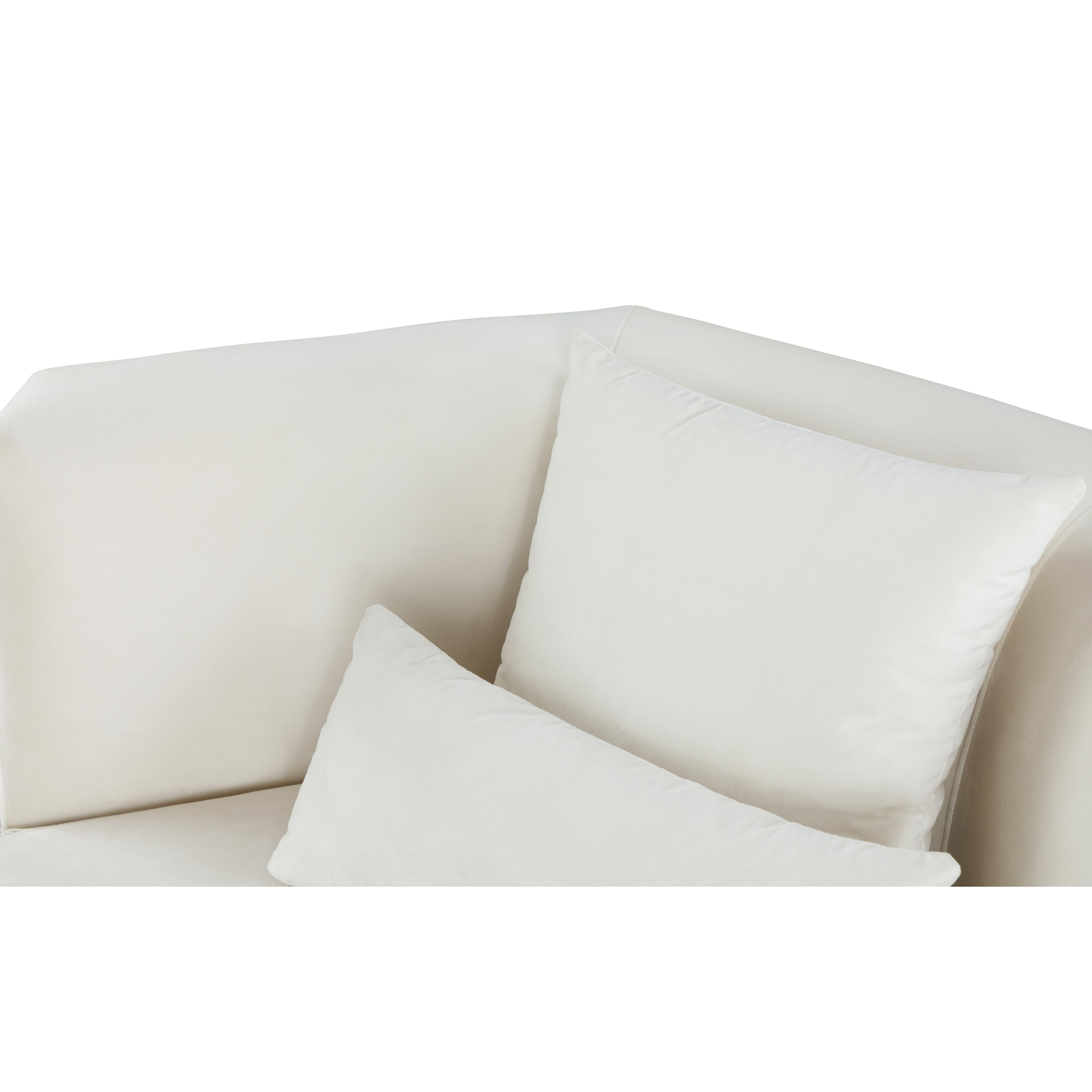 Meridian Marquis Cream Velvet Chair