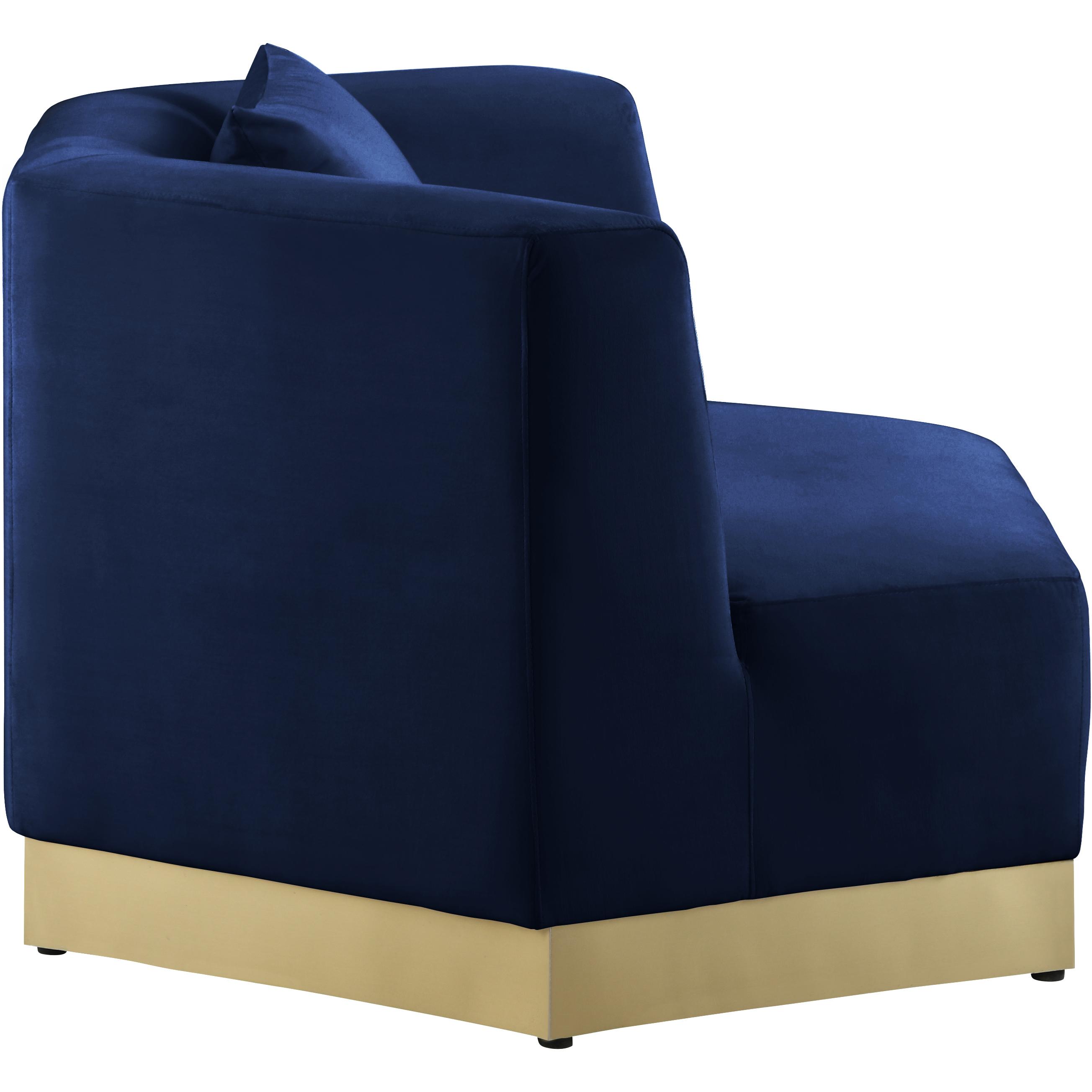 Meridian Marquis Navy Velvet Chair