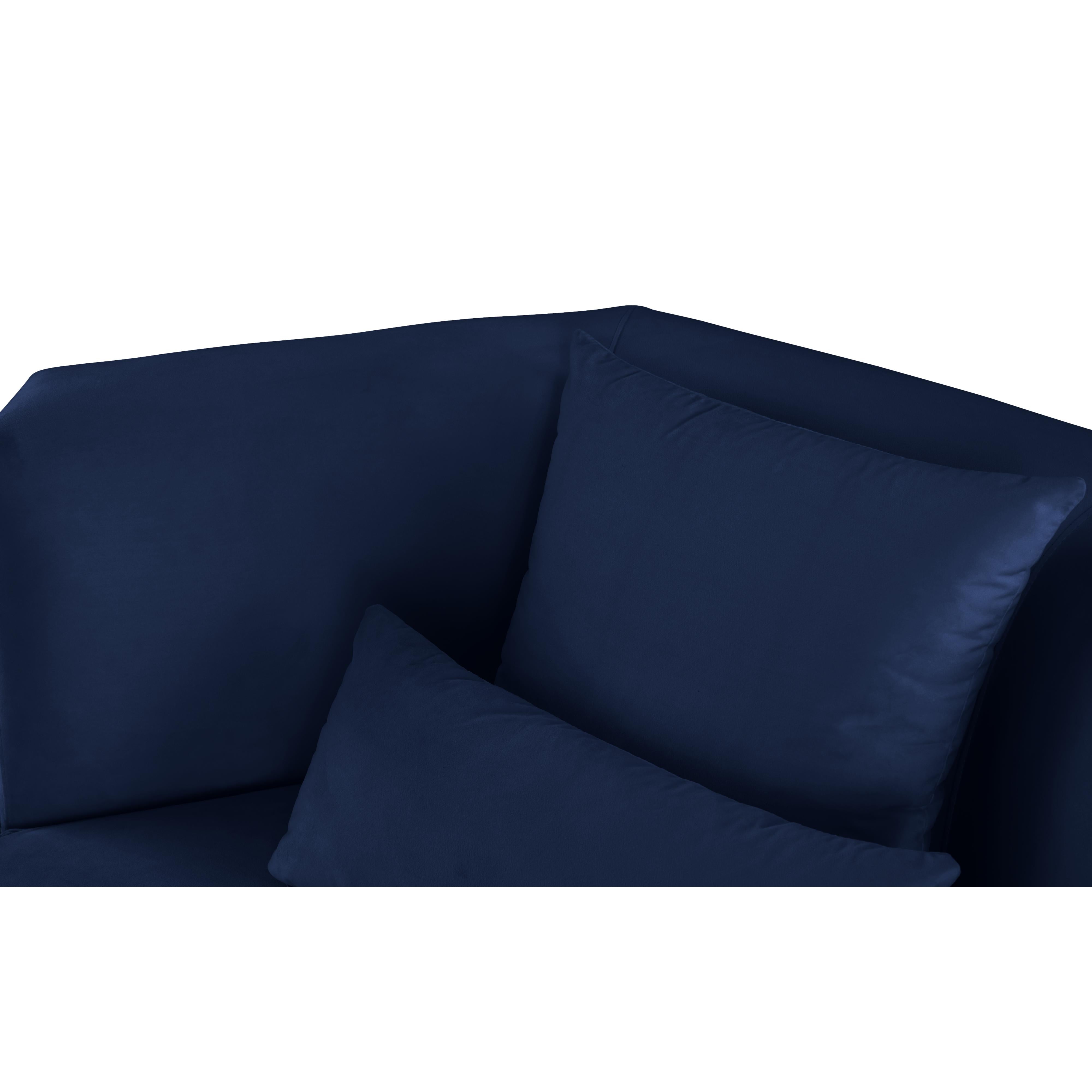 Meridian Marquis Navy Velvet Chair