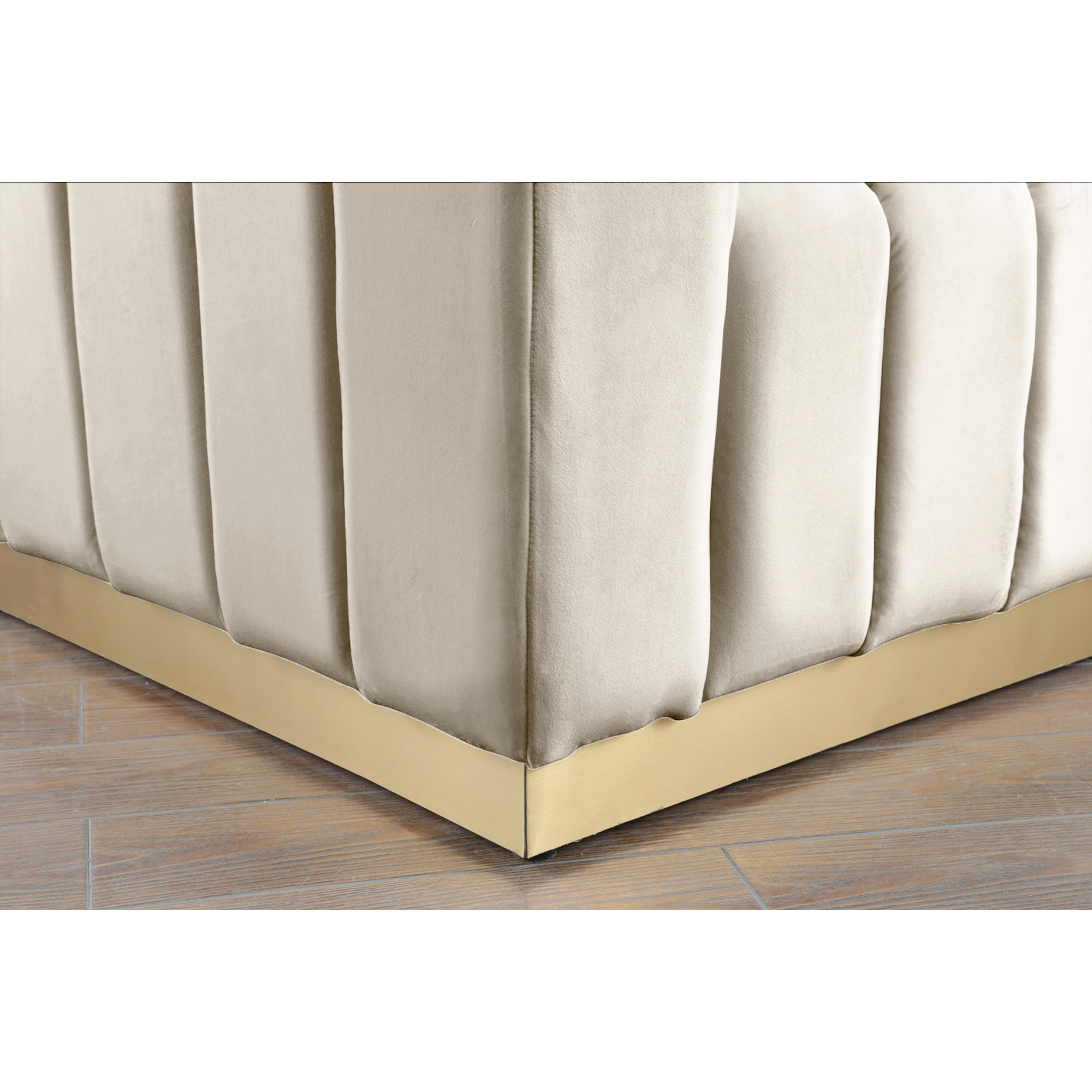 Meridian Marlon Cream Velvet Chair