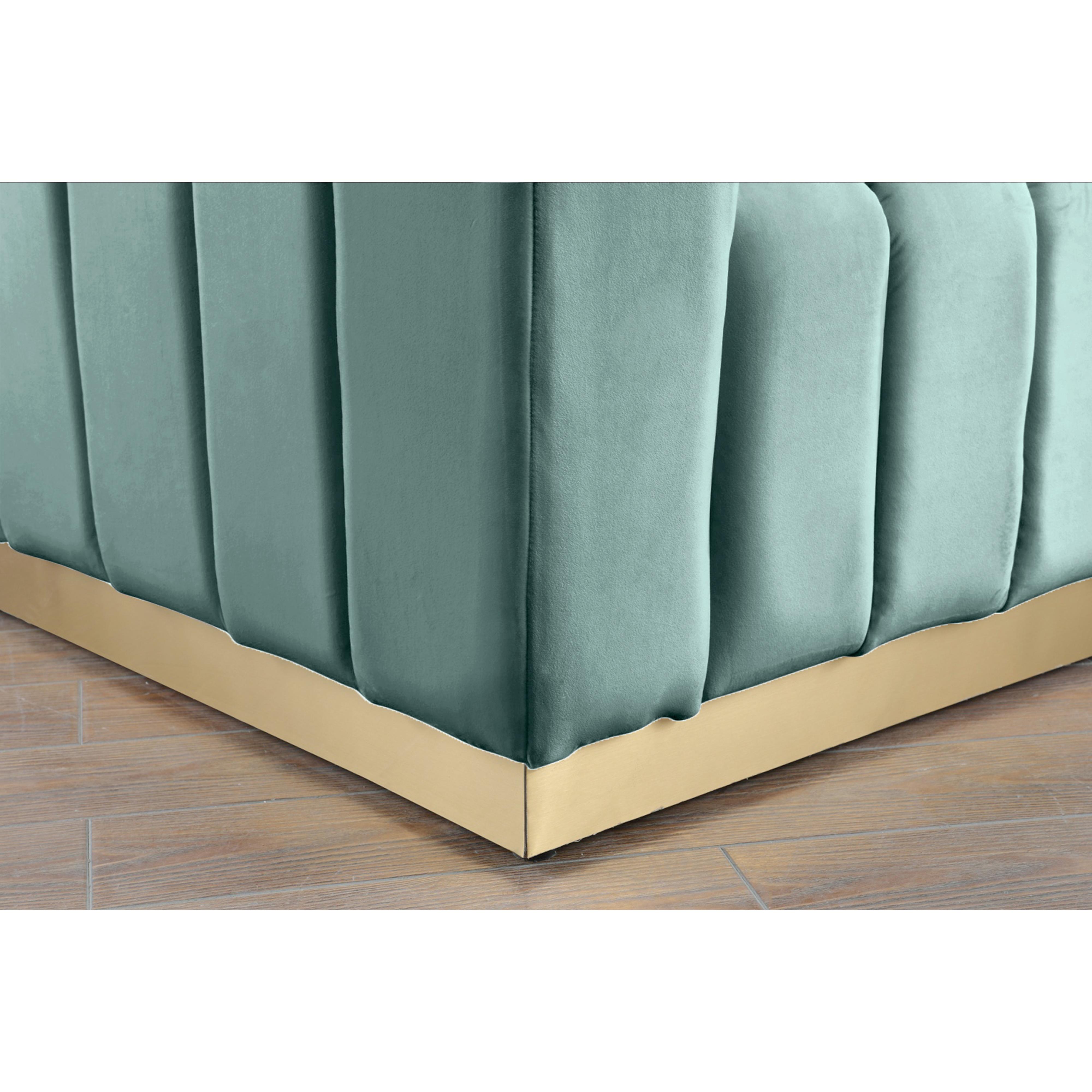 Meridian Marlon Mint Velvet Chair
