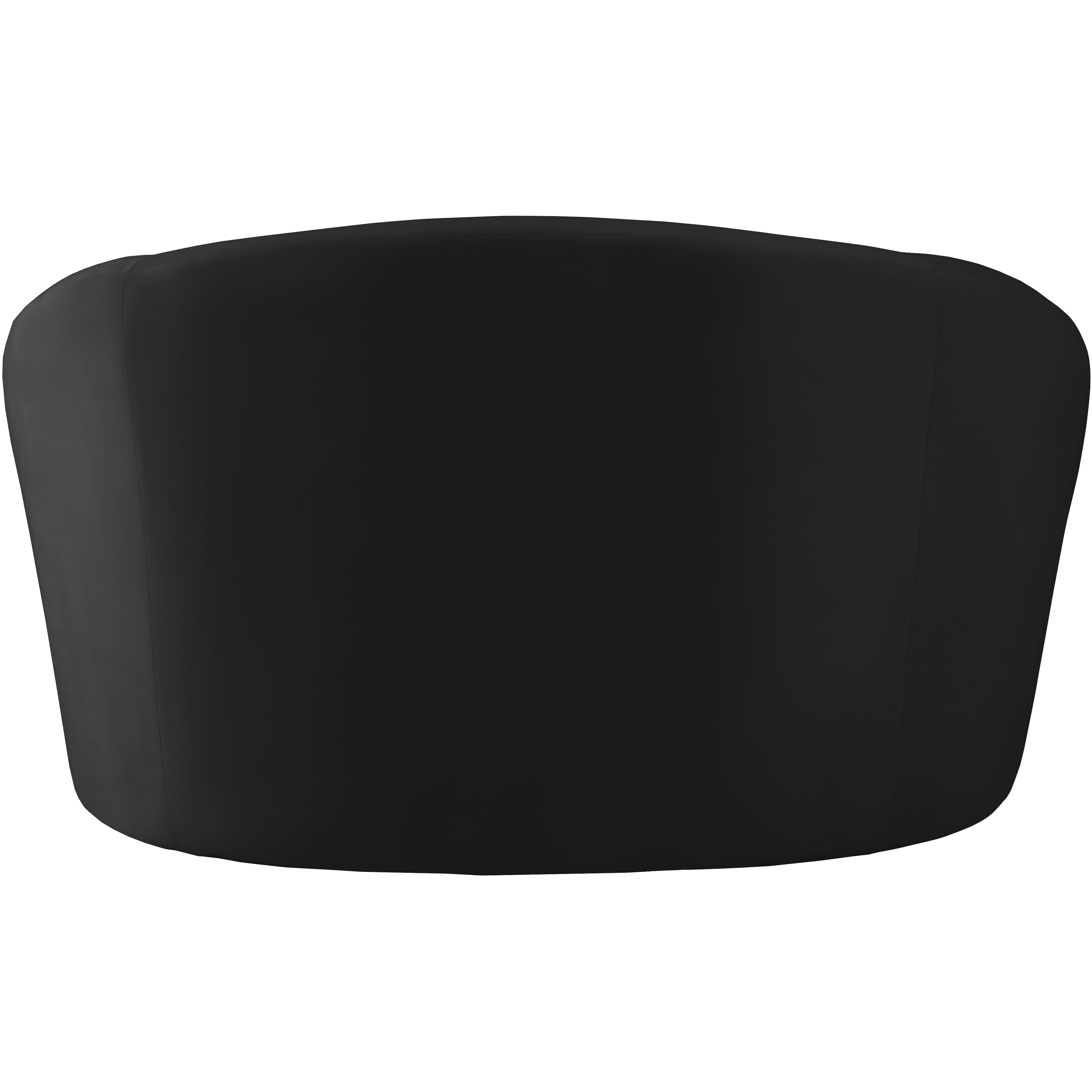 Meridian Riley Black Velvet Chair