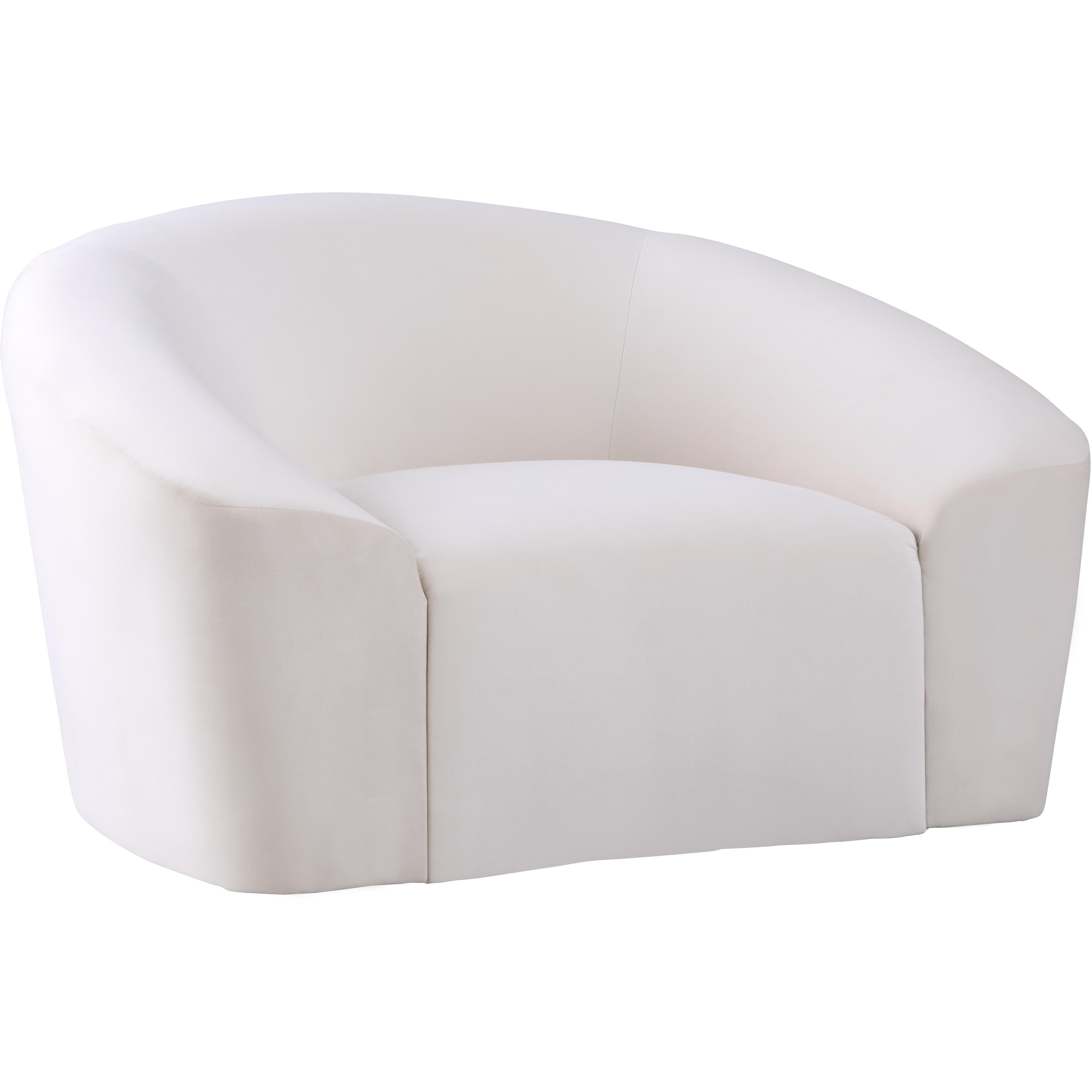 Meridian Riley Cream Velvet Chair