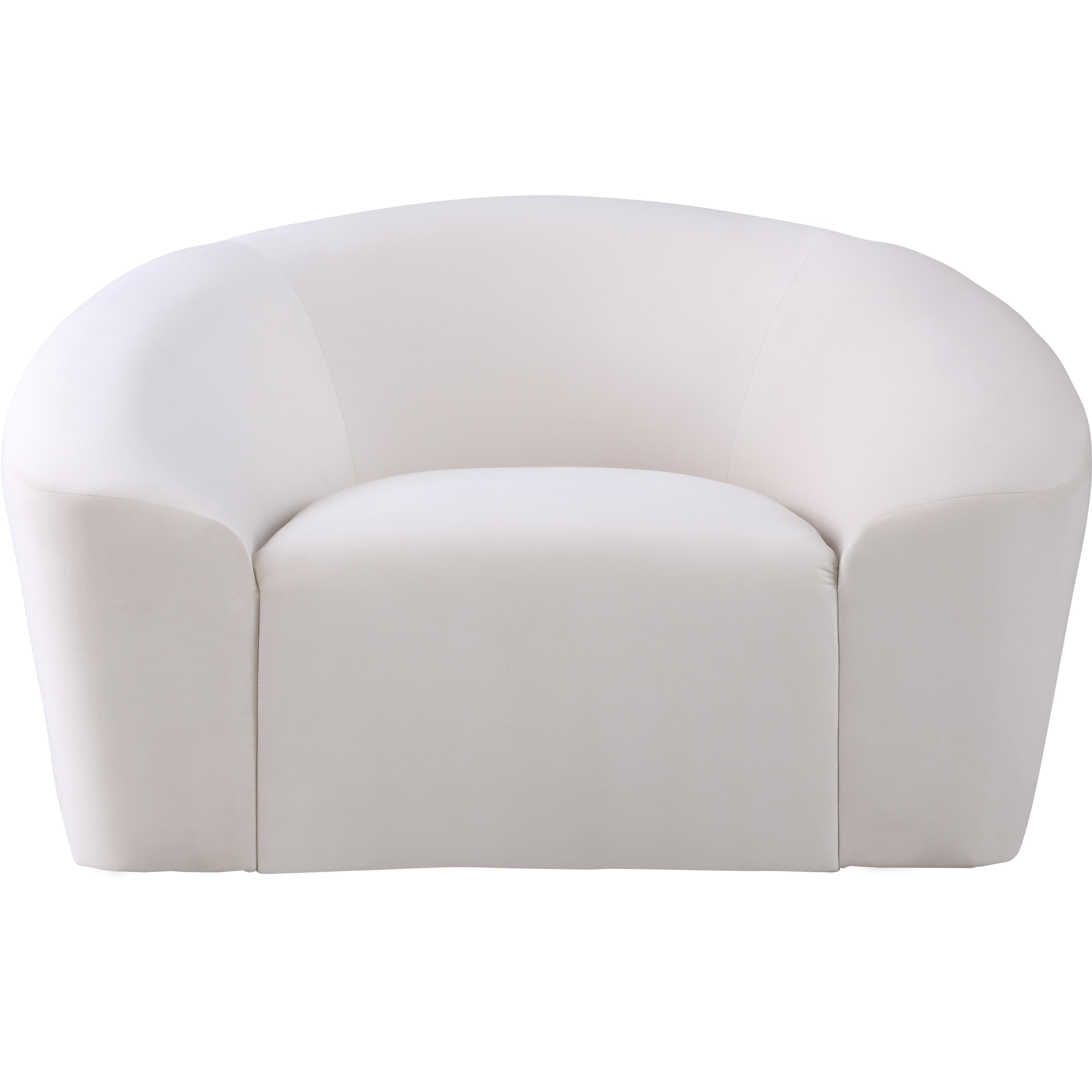 Meridian Riley Cream Velvet Chair