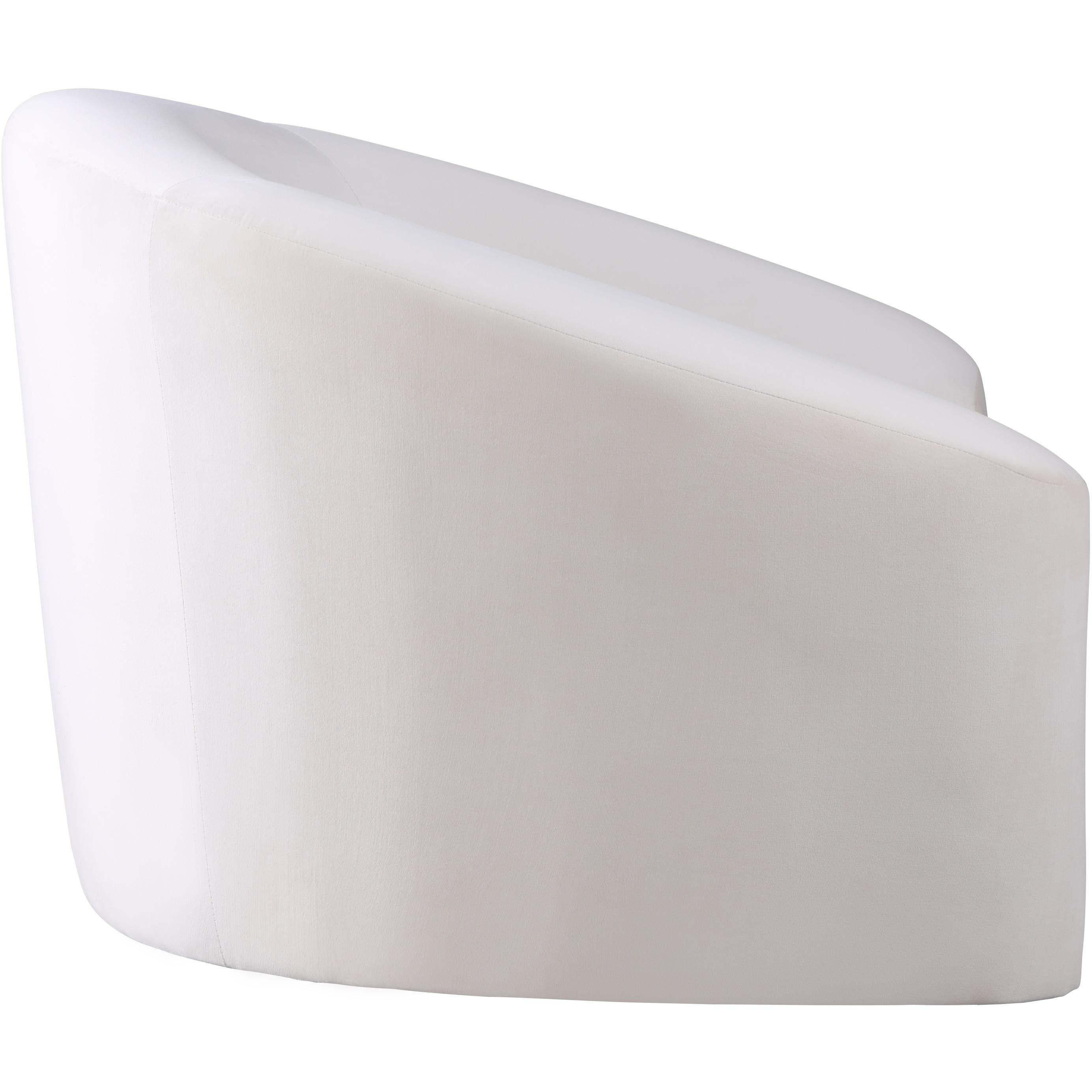 Meridian Riley Cream Velvet Chair