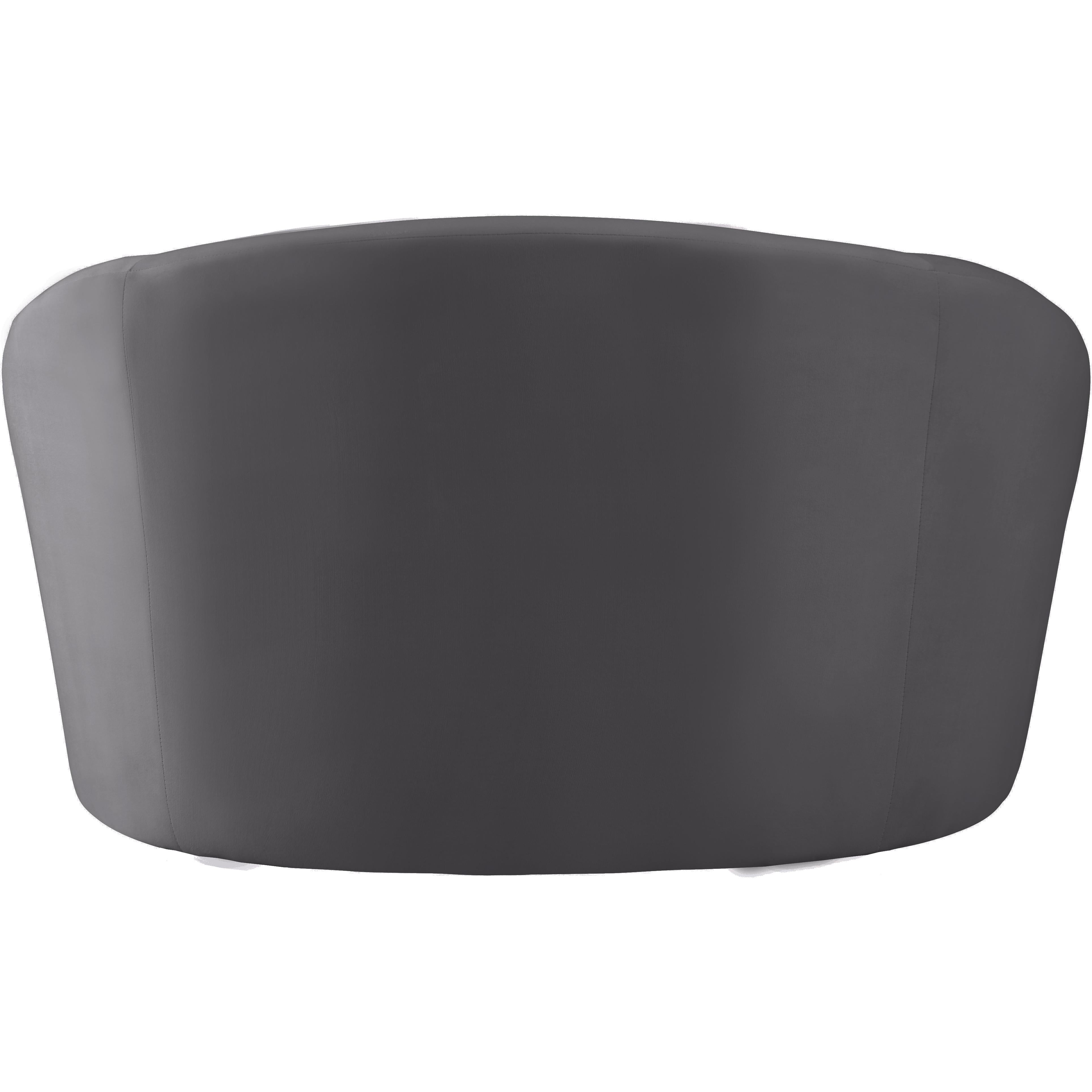 Meridian Riley Grey Velvet Chair