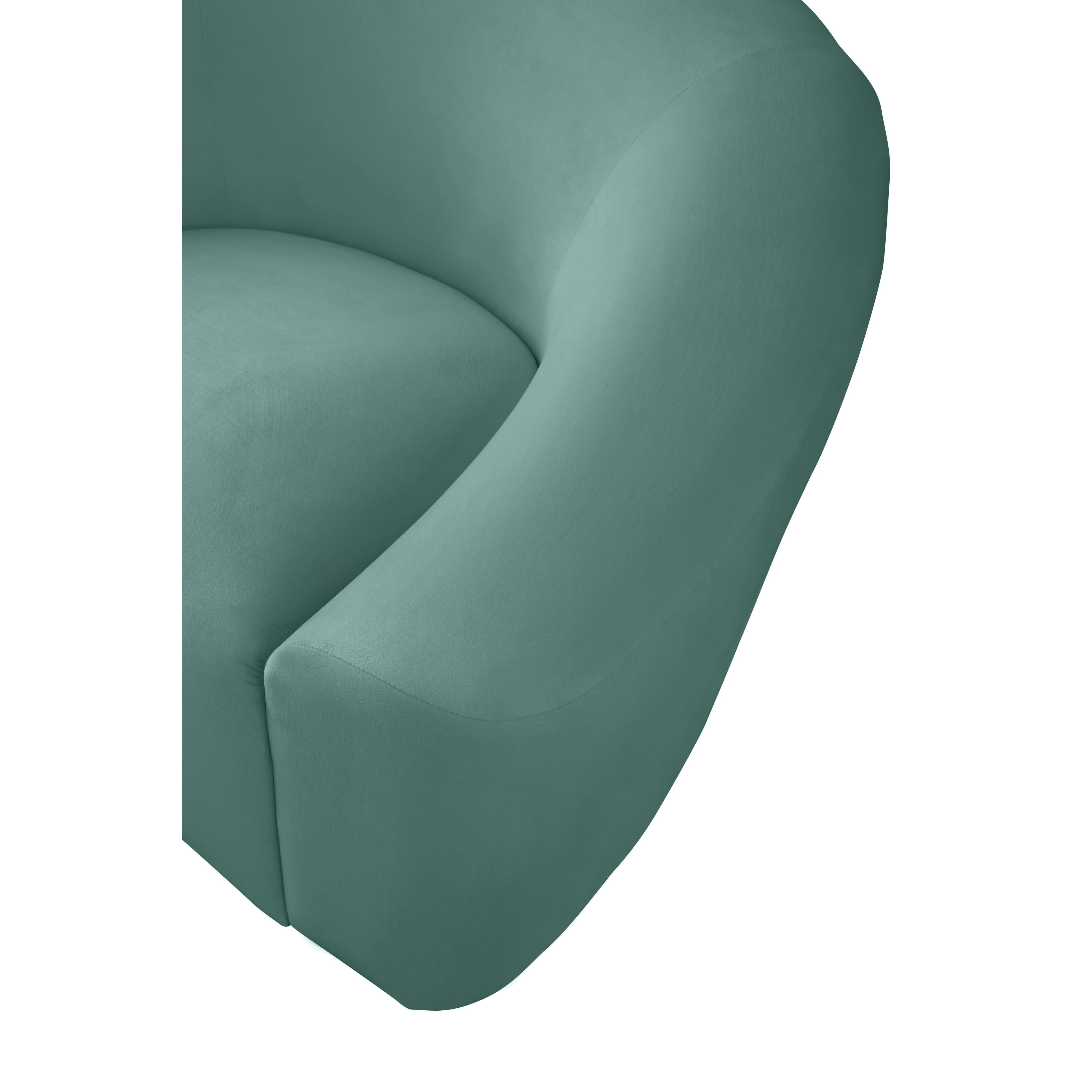 Meridian Riley Mint Velvet Chair