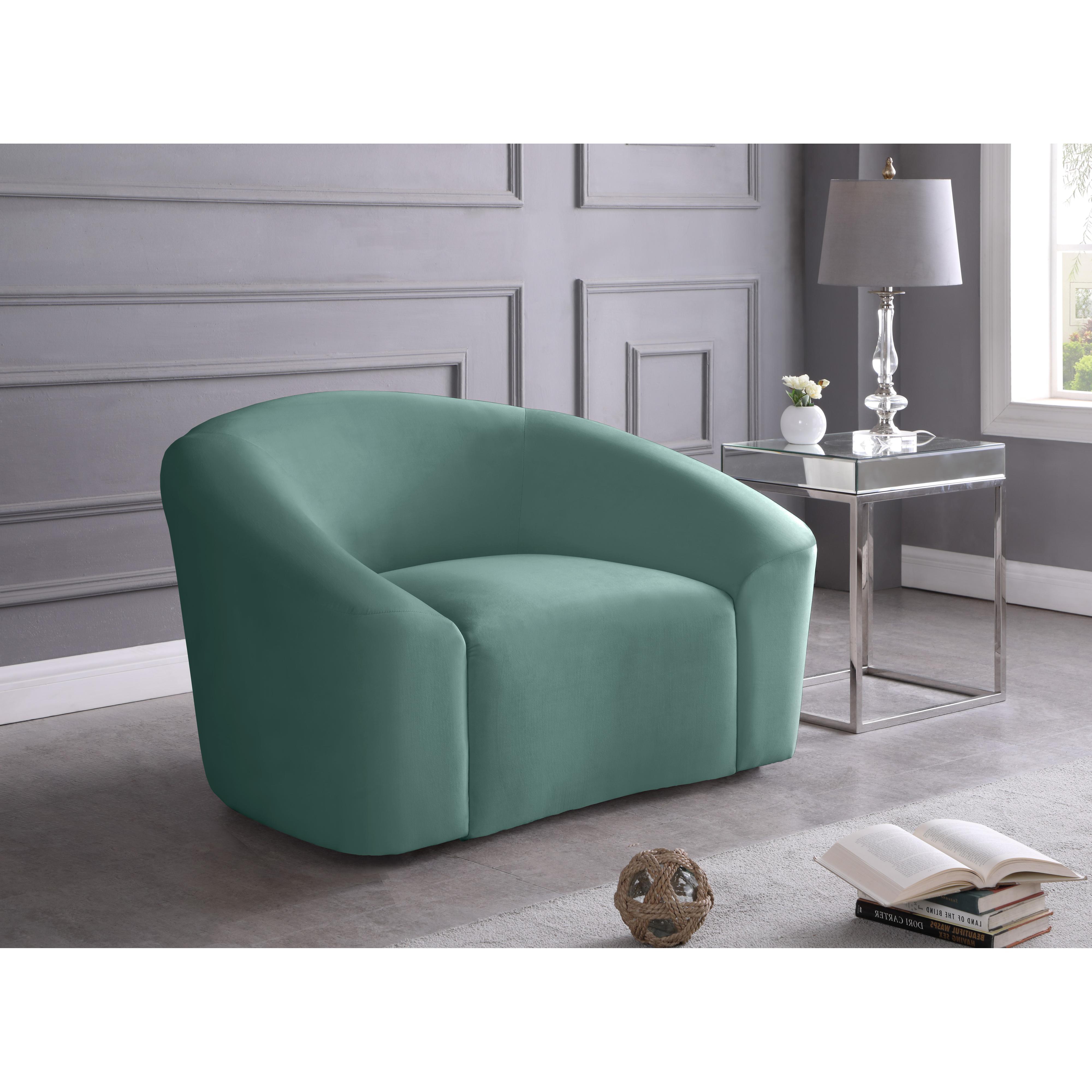 Meridian Riley Mint Velvet Chair