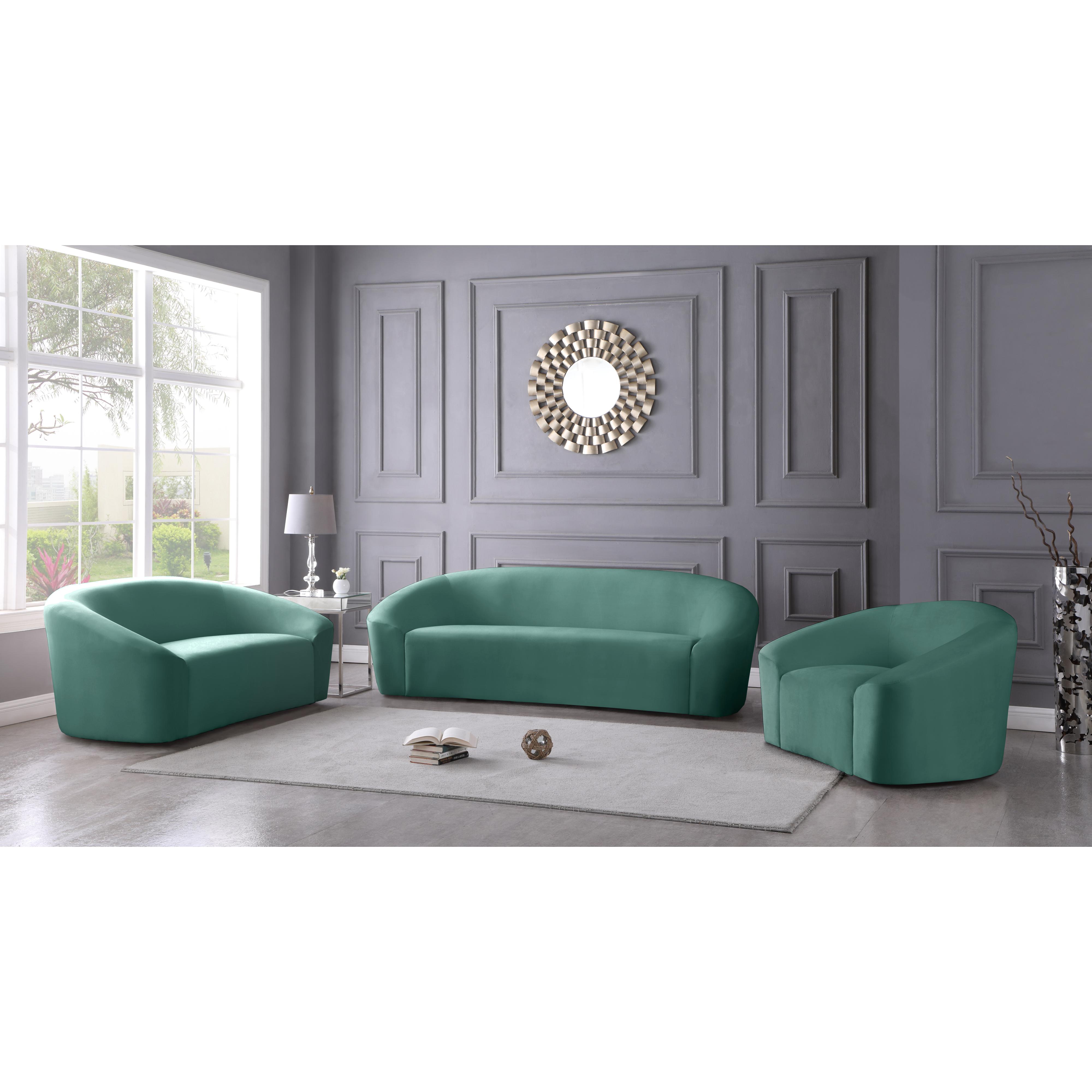Meridian Riley Mint Velvet Chair