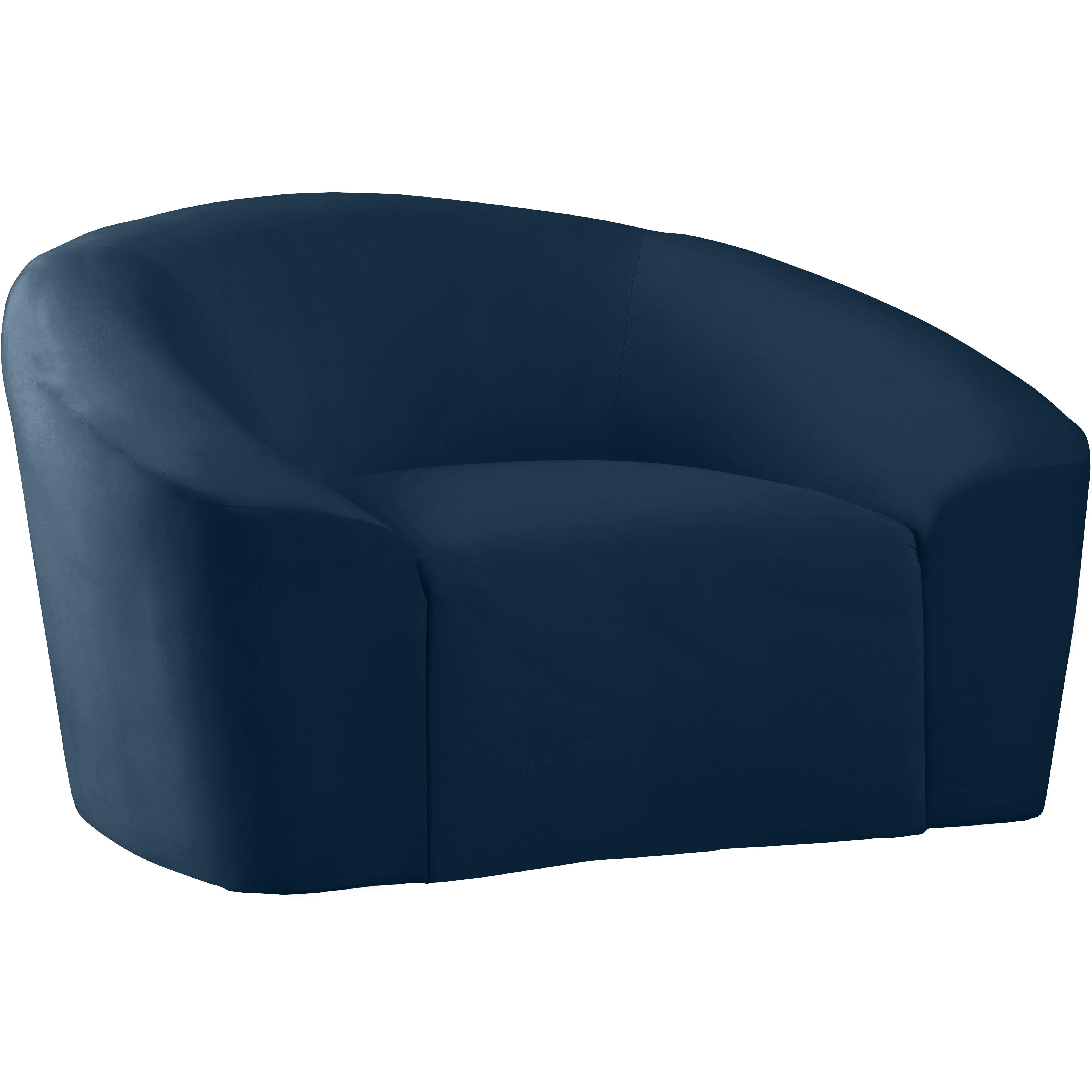 Meridian Riley Navy Velvet Chair