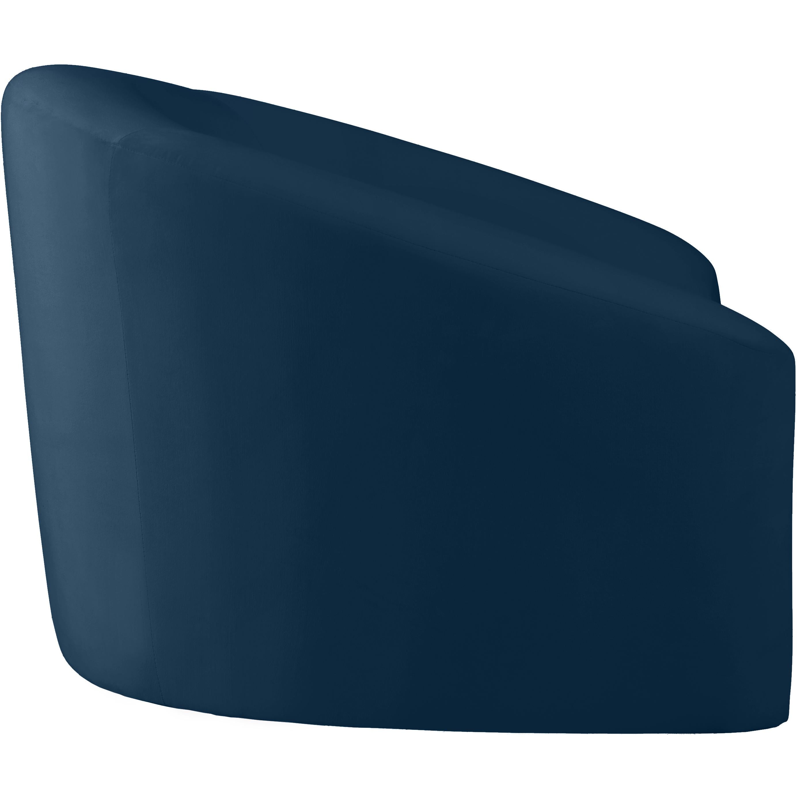Meridian Riley Navy Velvet Chair