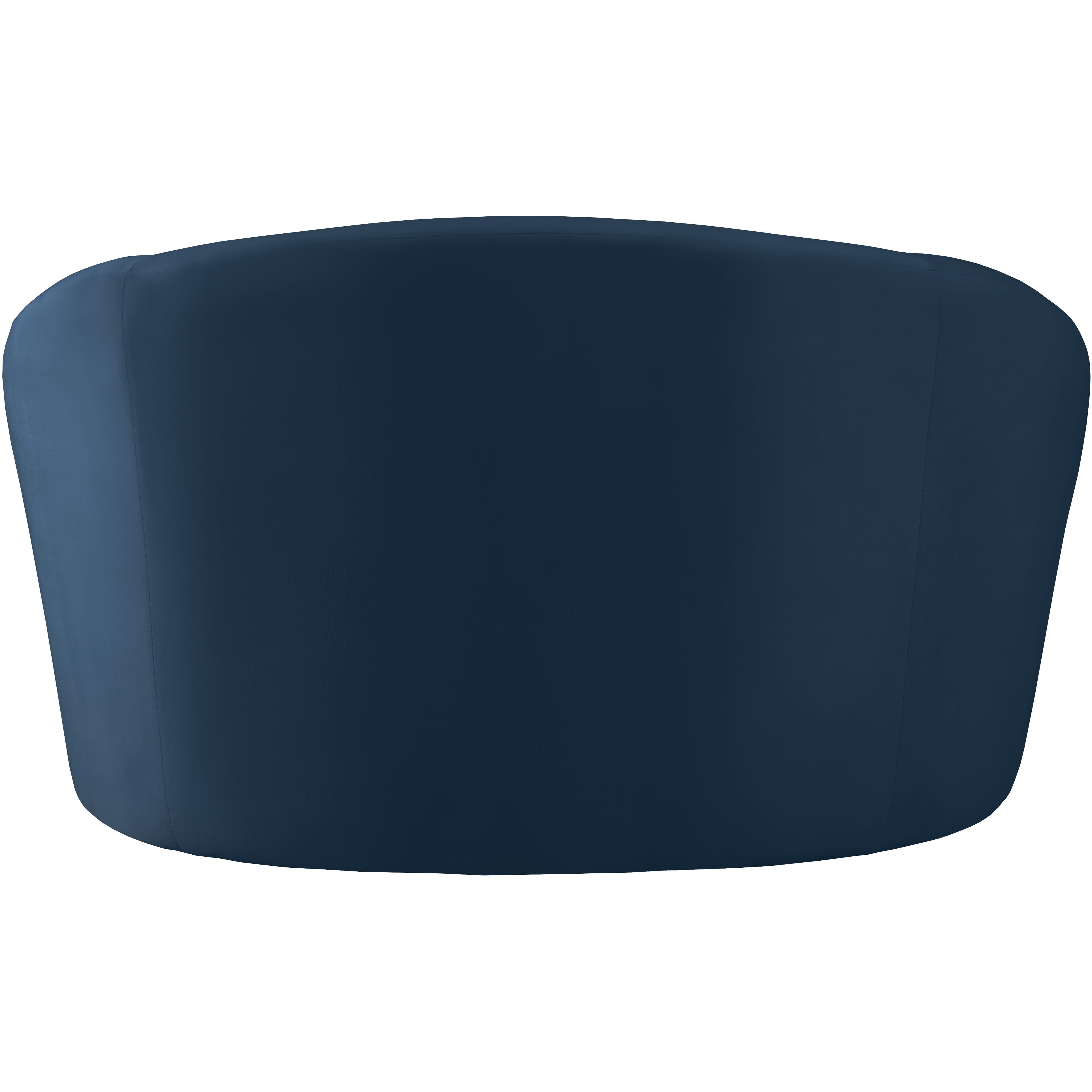 Meridian Riley Navy Velvet Chair