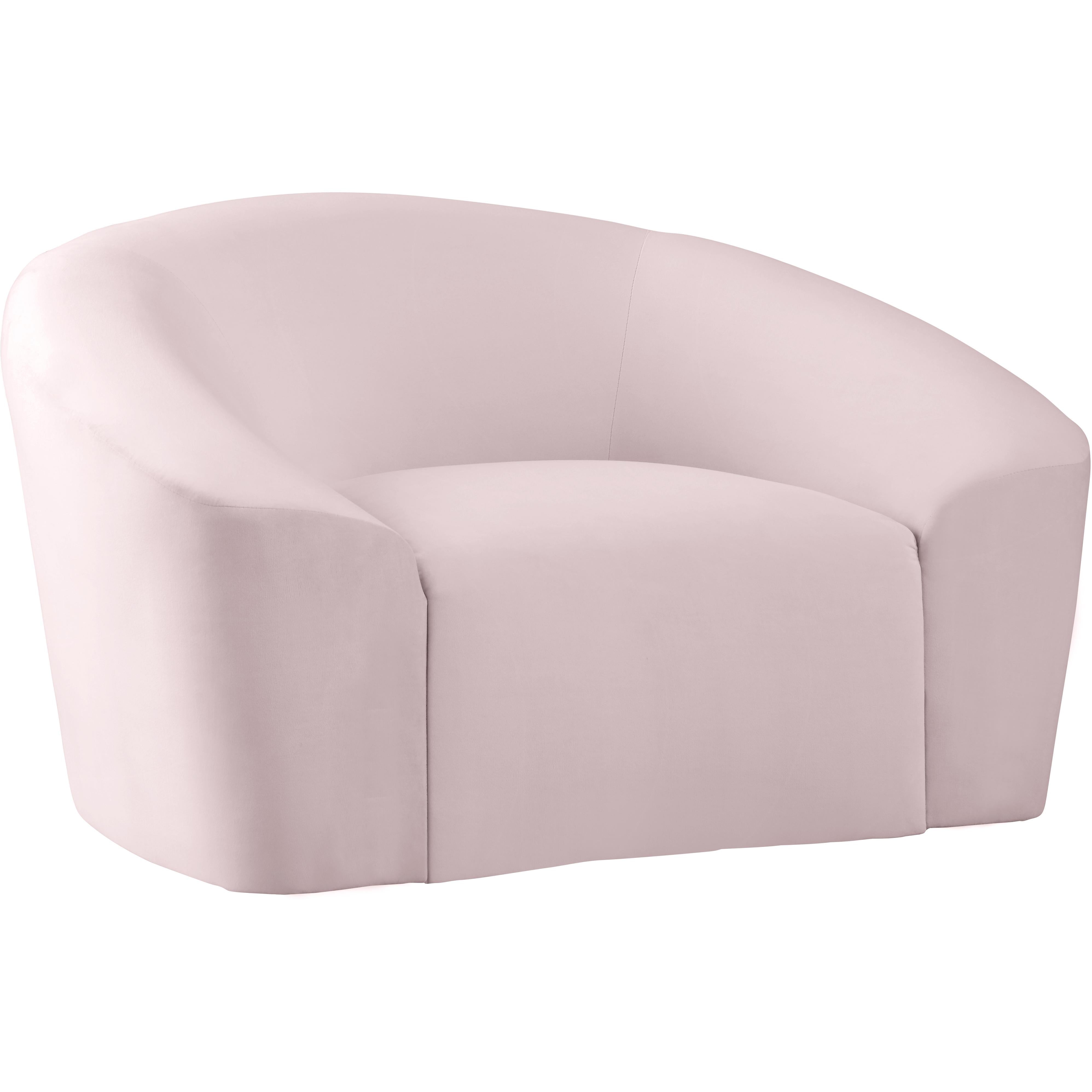 Meridian Riley Pink Velvet Chair