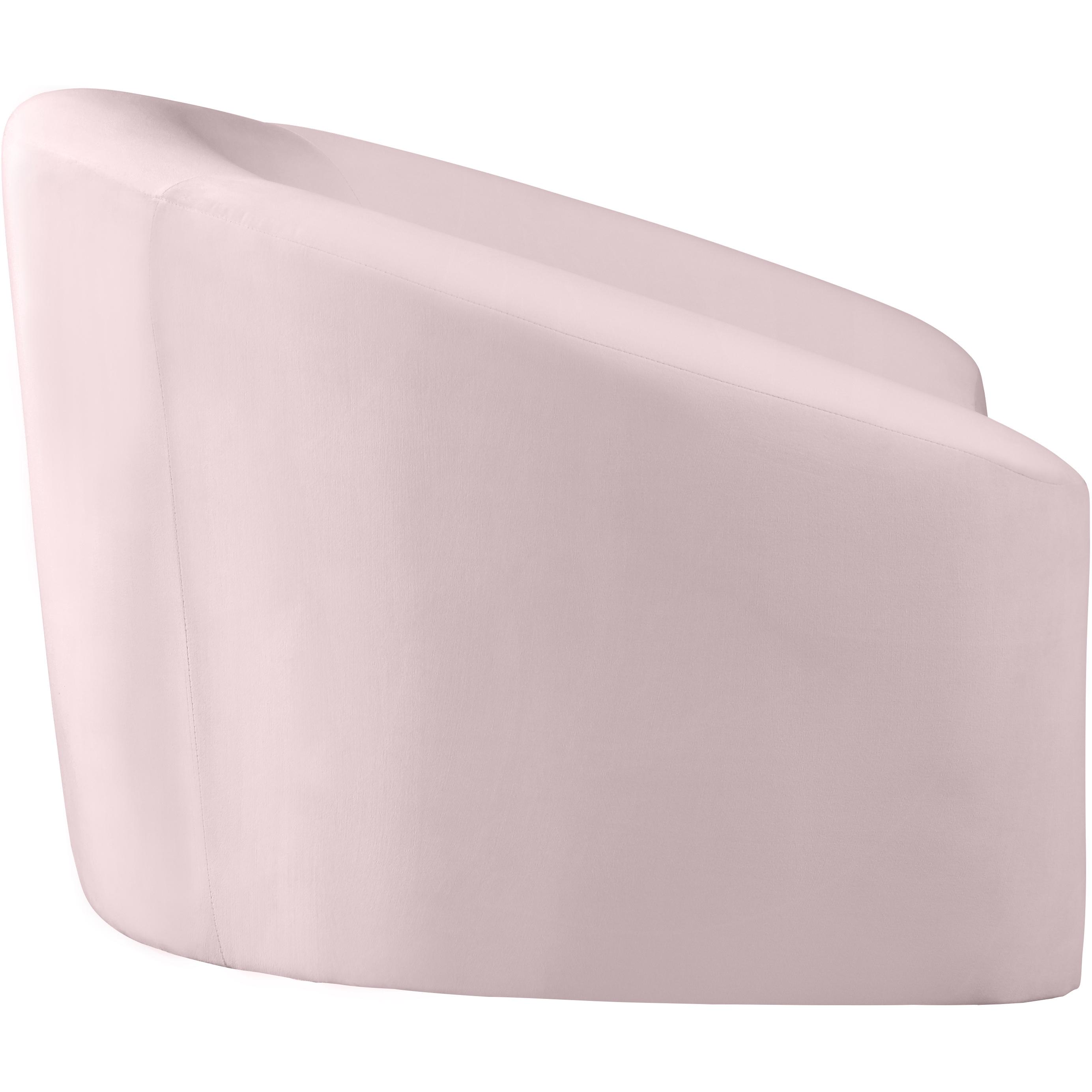 Meridian Riley Pink Velvet Chair