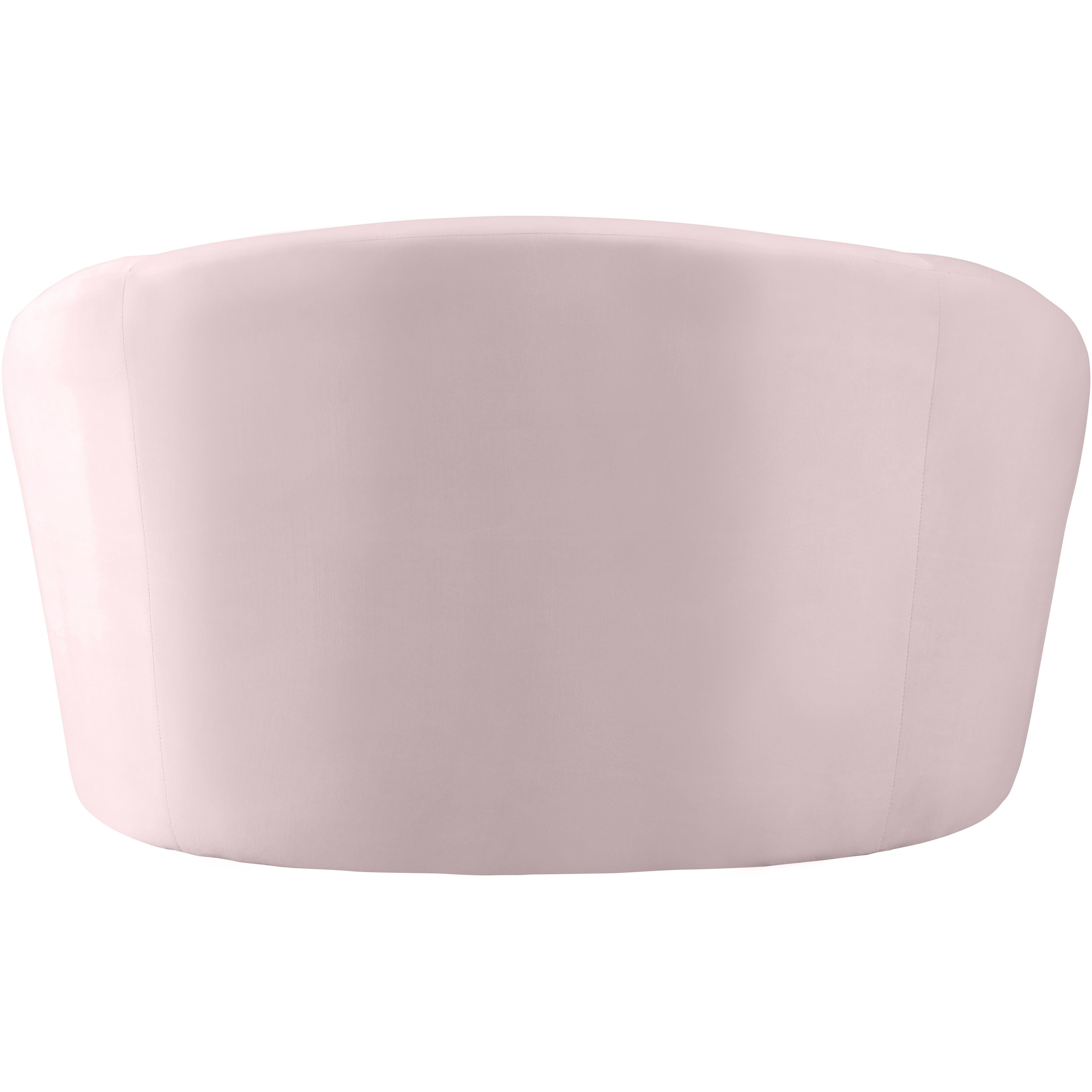 Meridian Riley Pink Velvet Chair