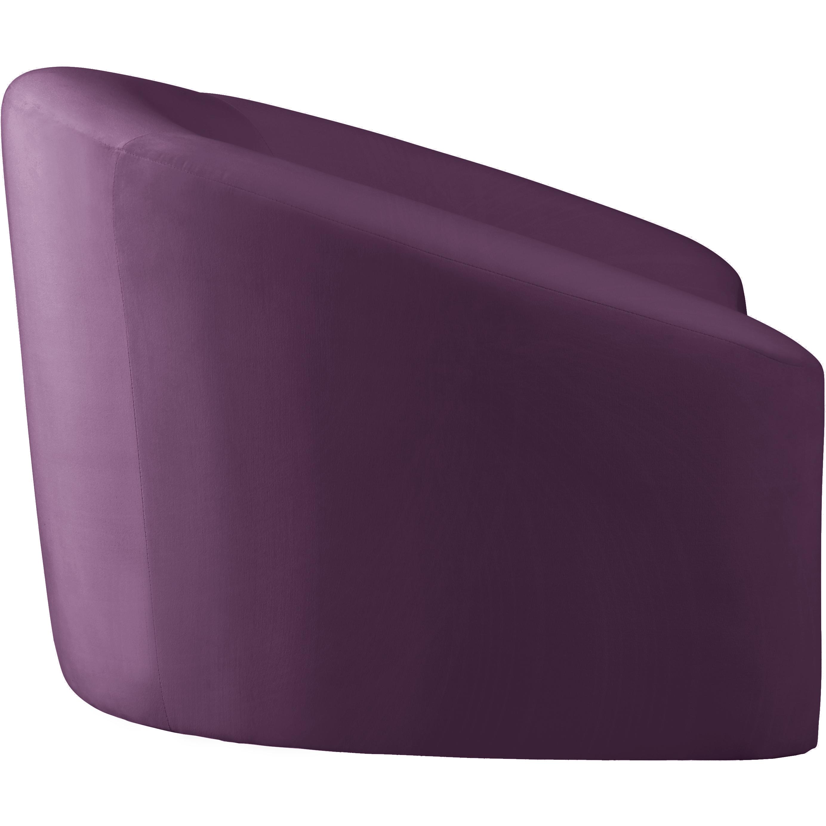 Meridian Riley Purple Velvet Chair