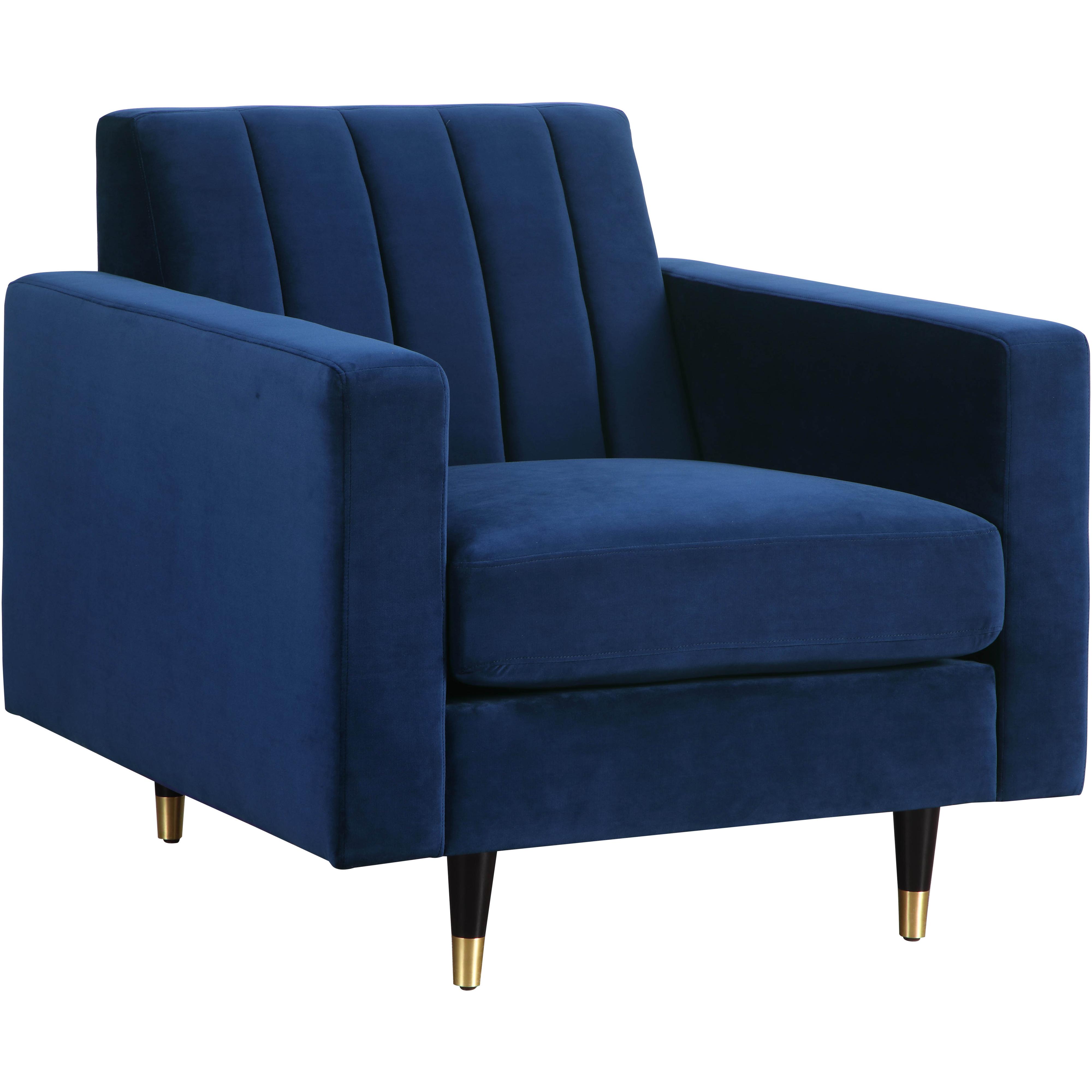 Meridian Lola Navy Velvet Chair