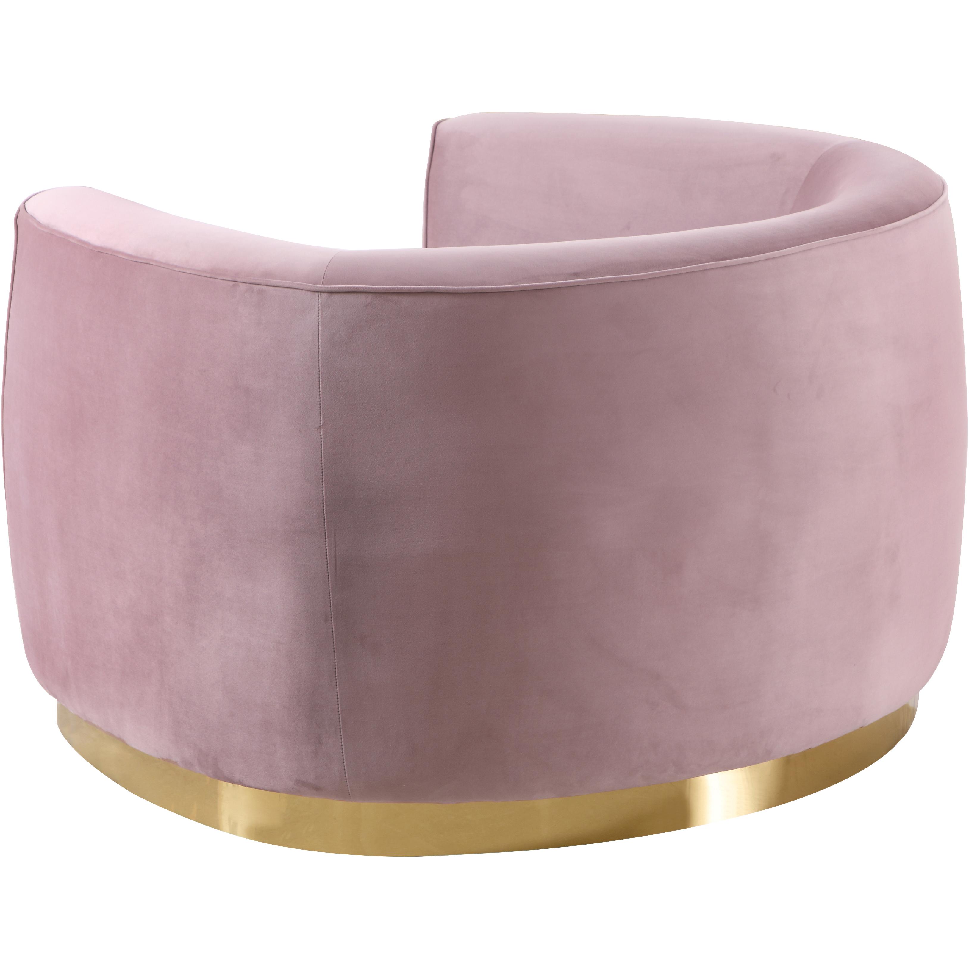 Meridian Julian Pink Velvet Chair