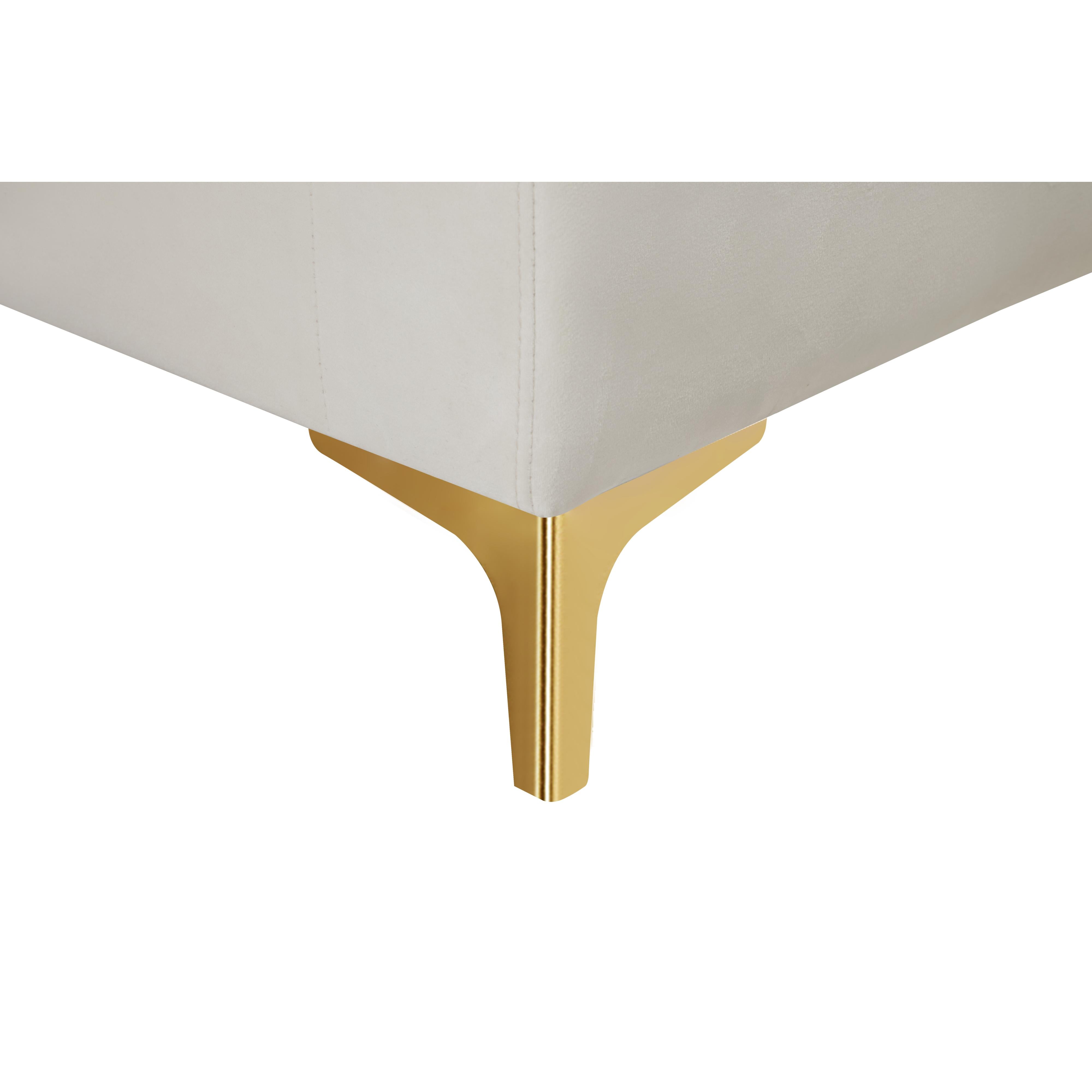 Meridian Naomi Cream Velvet Chair