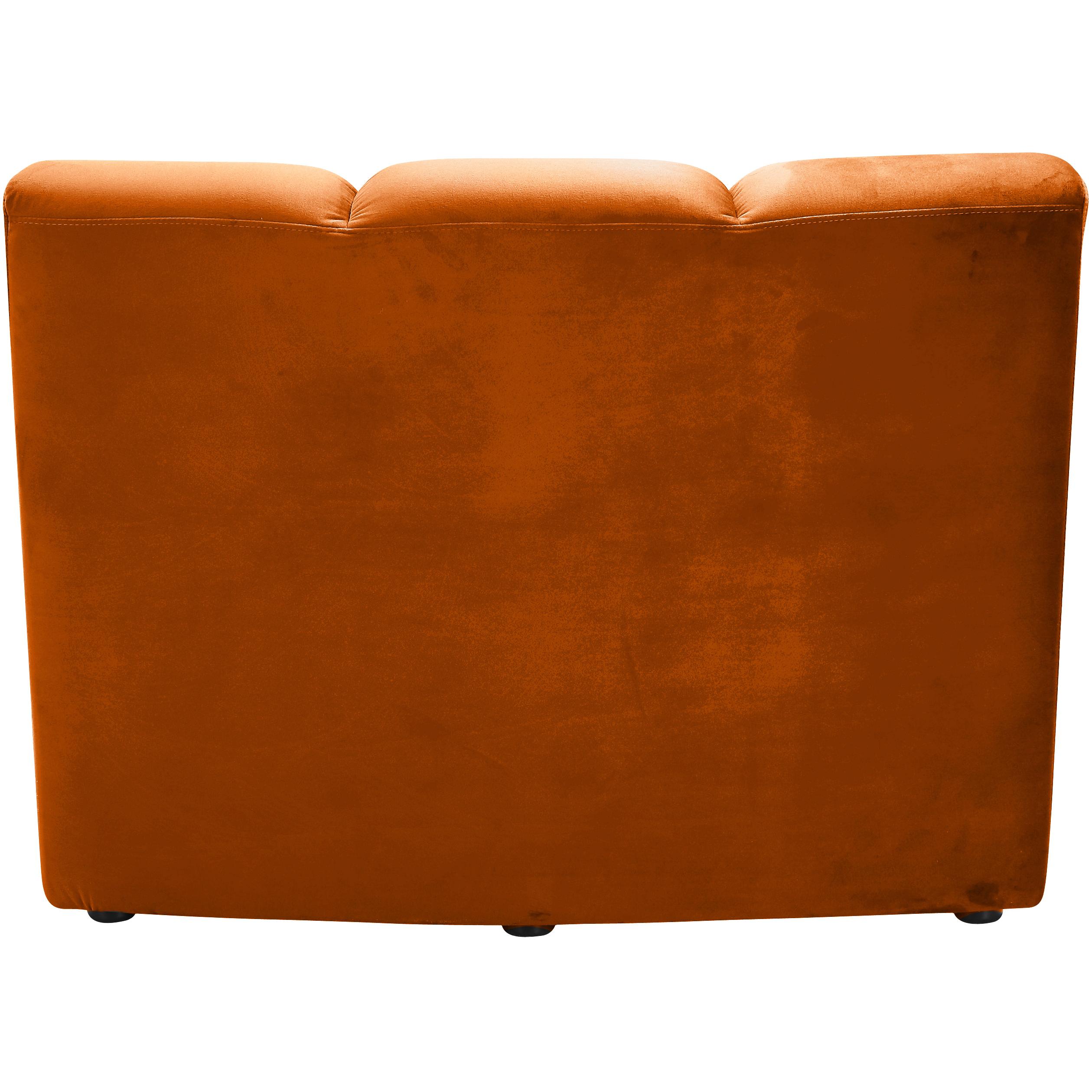 Meridian Infinity Cognac Velvet Modular Chair