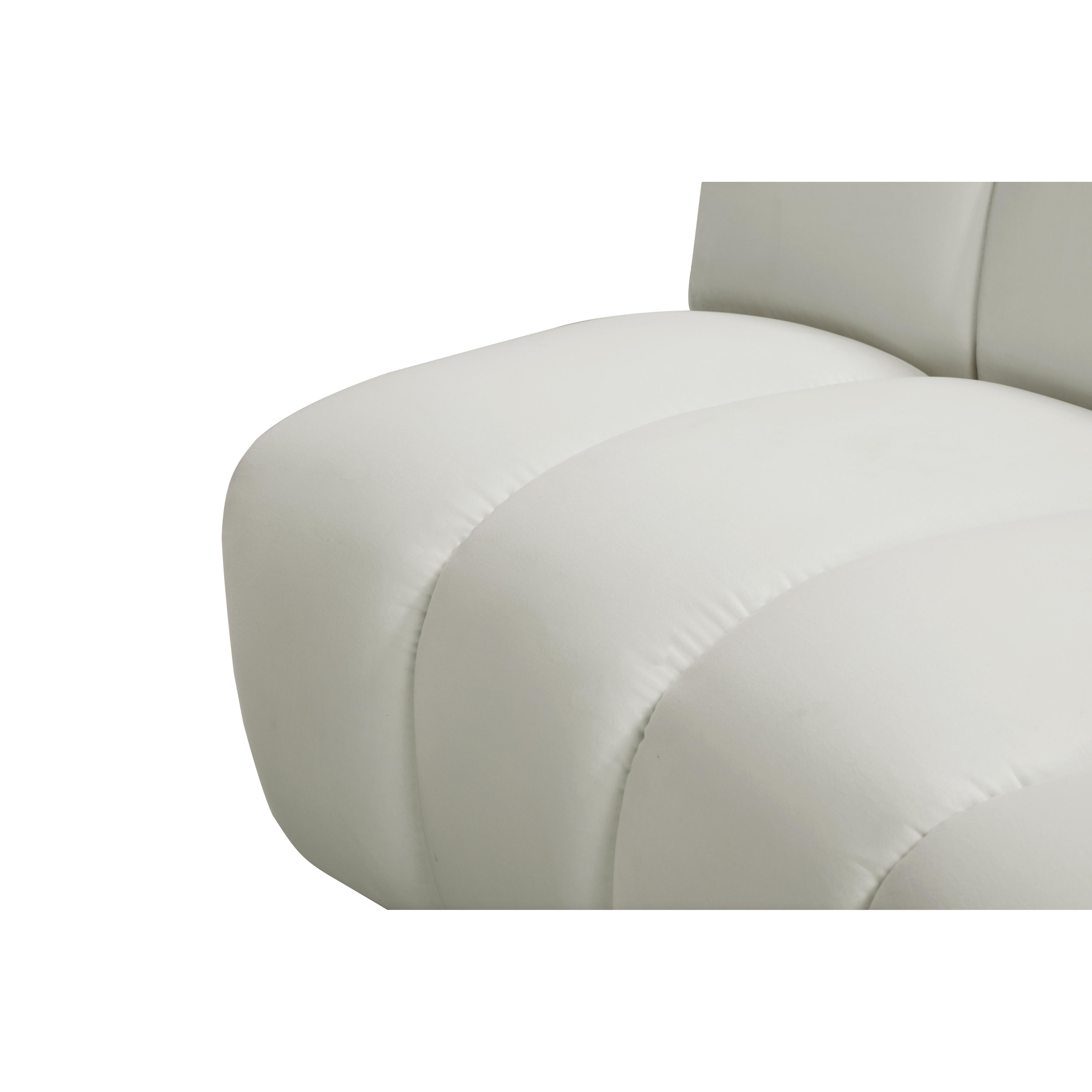 Meridian Infinity Cream Velvet Modular Chair