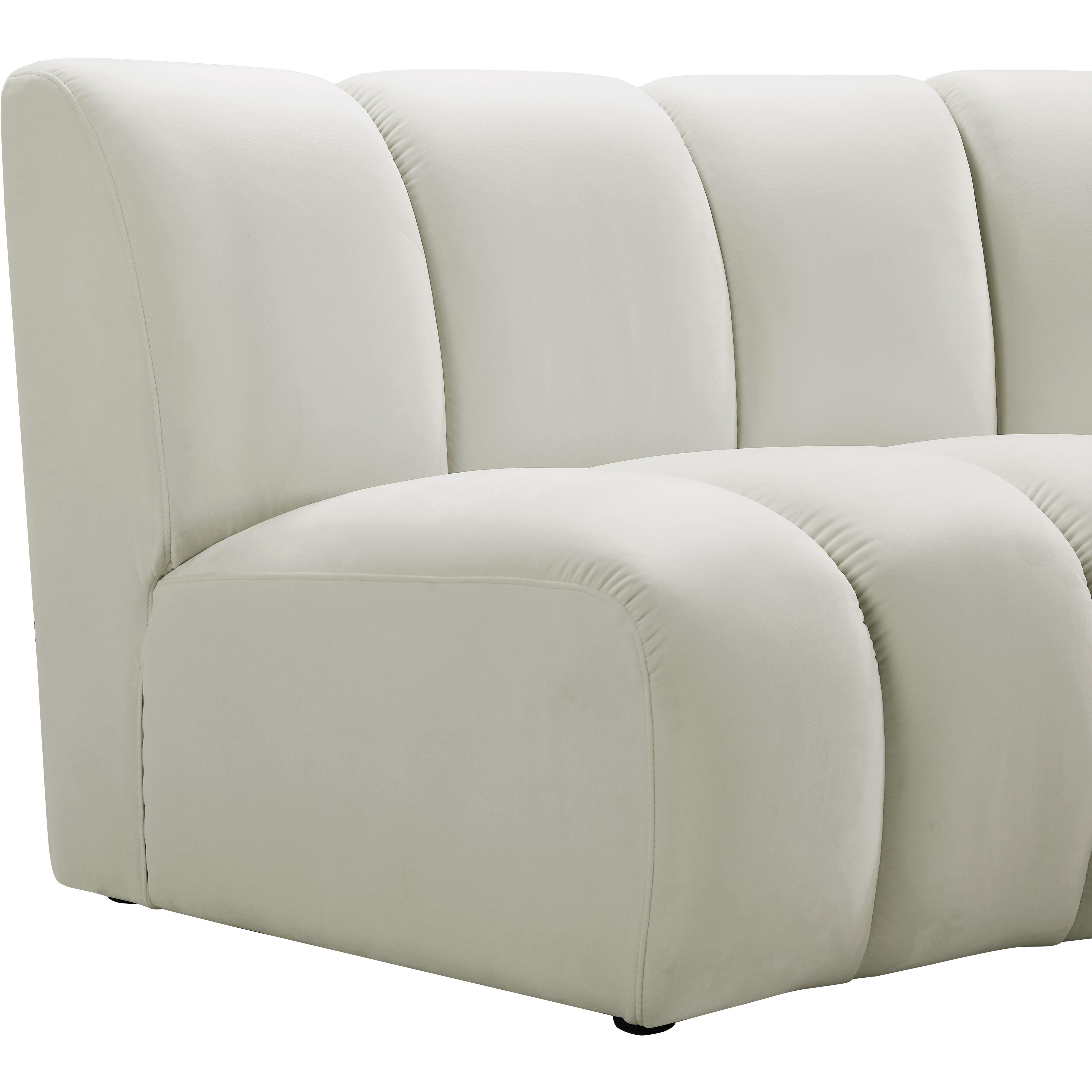 Meridian Infinity Cream Velvet Modular Chair