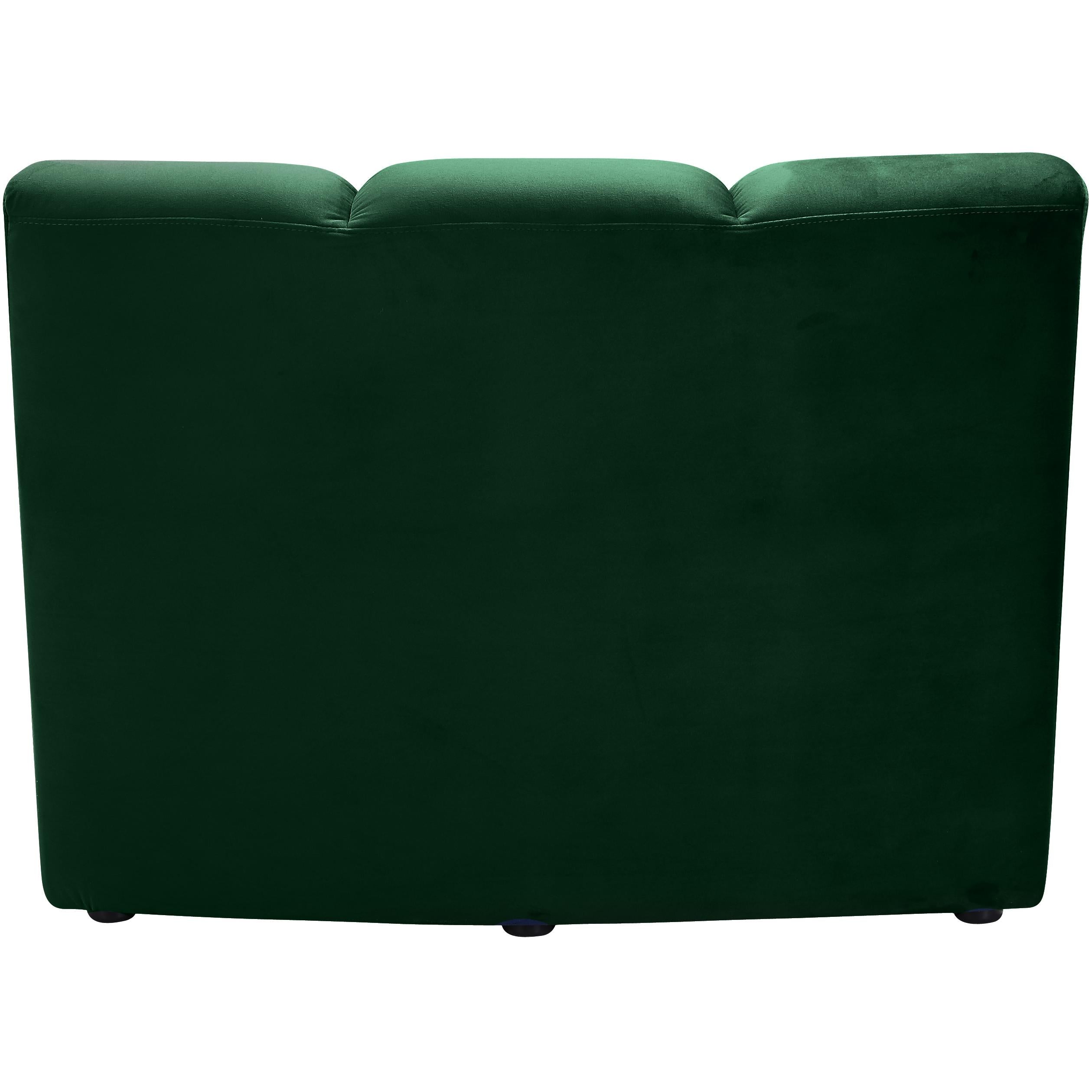 Meridian Infinity Green Velvet Modular Chair