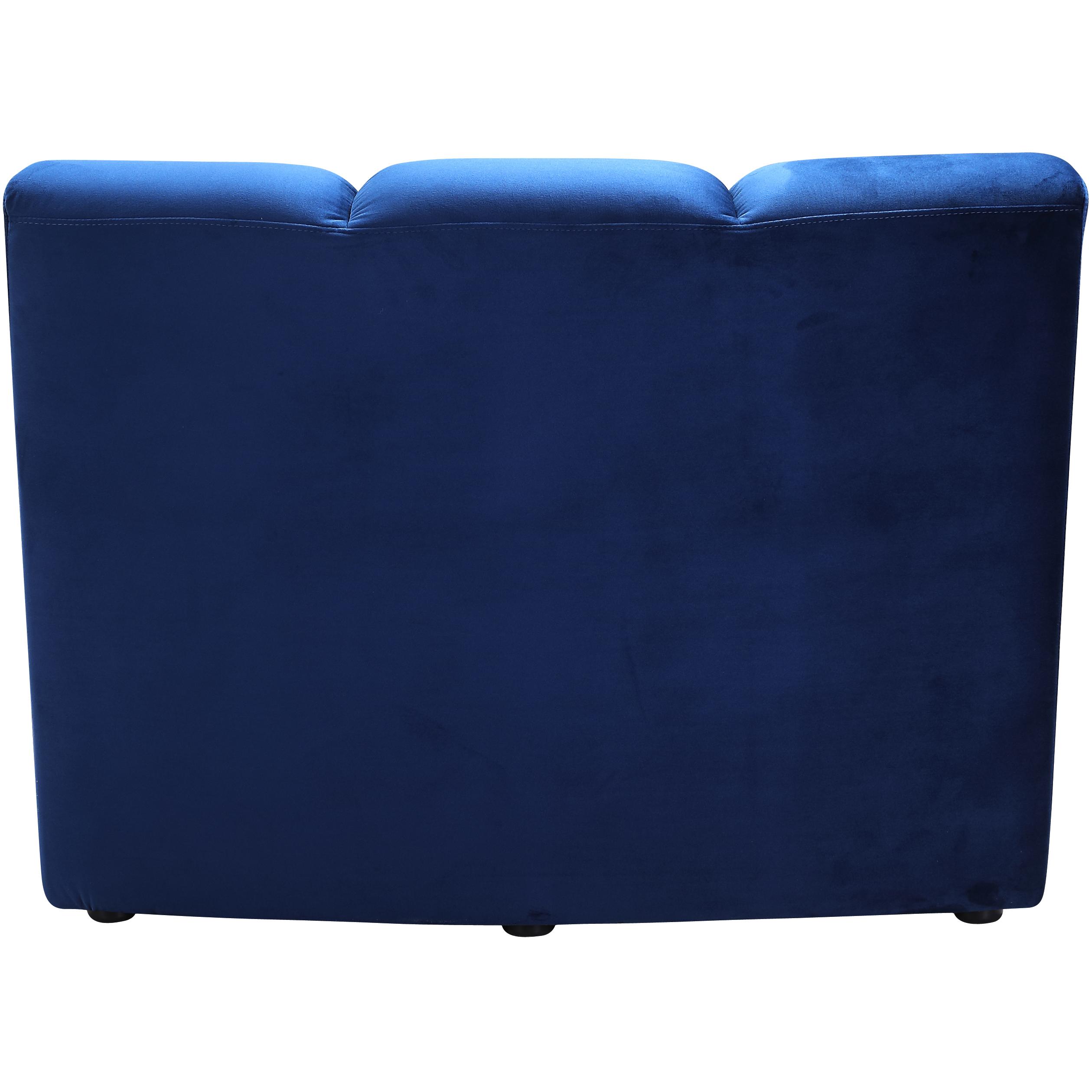 Meridian Infinity Navy Velvet Modular Chair