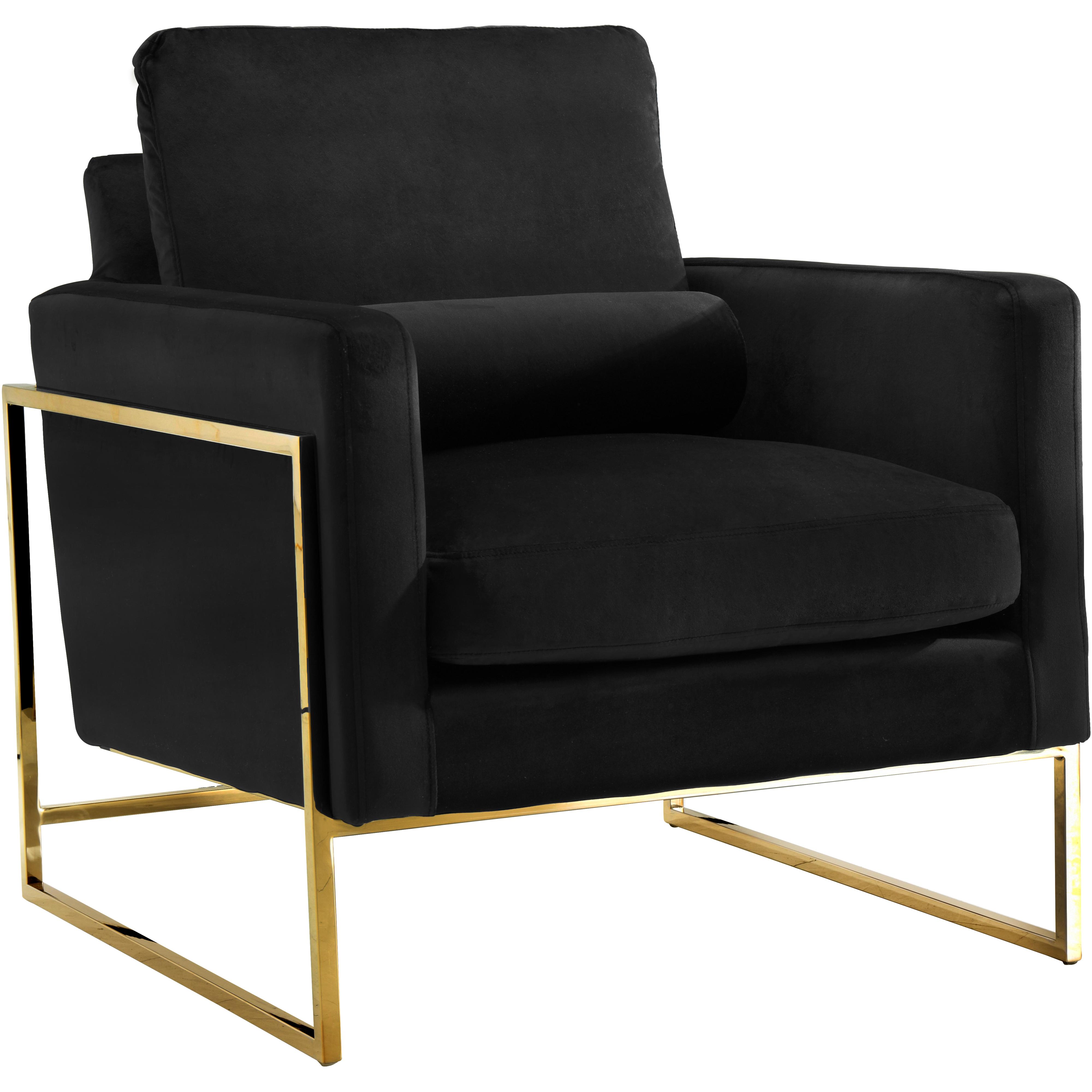 Meridian Mila Black Velvet Chair