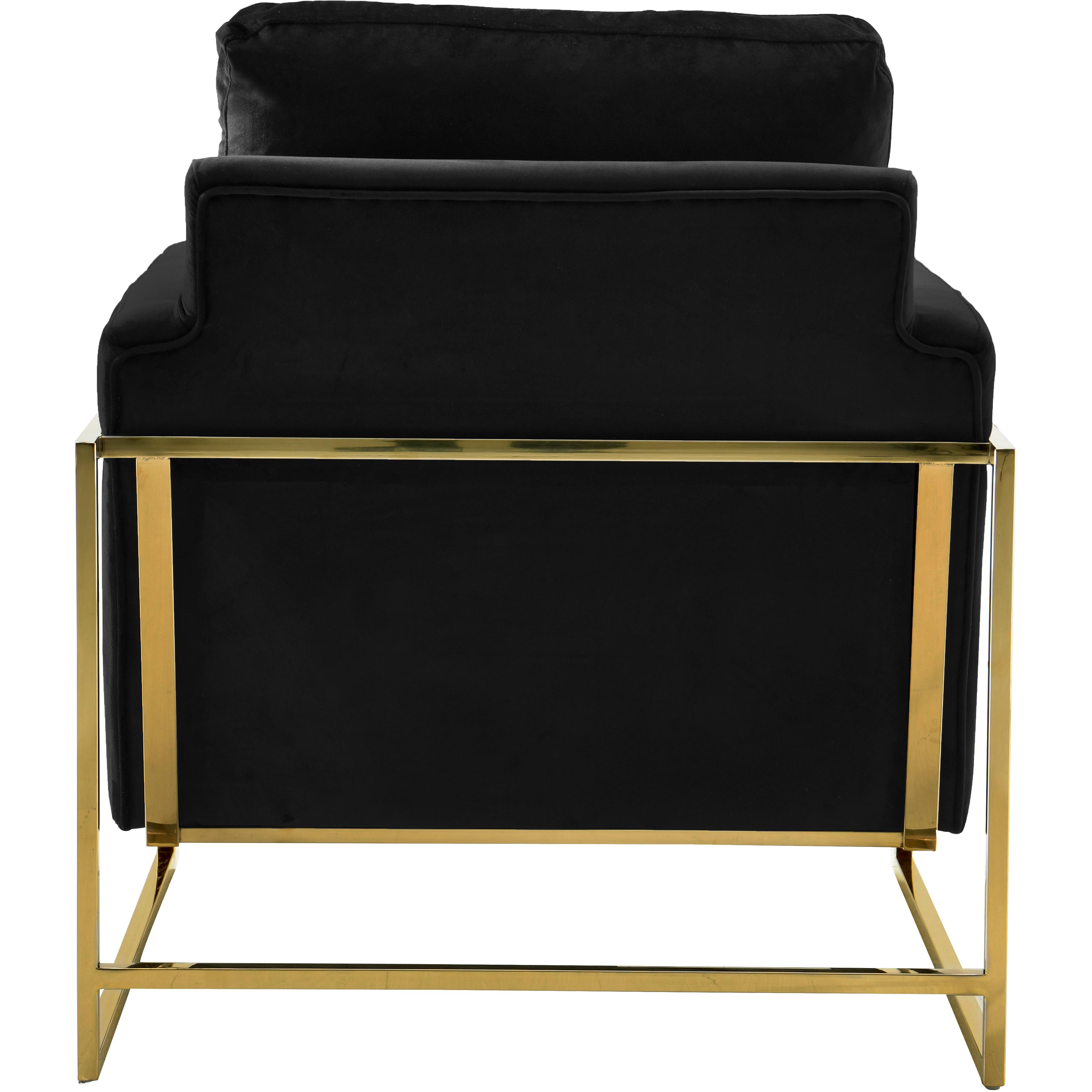 Meridian Mila Black Velvet Chair