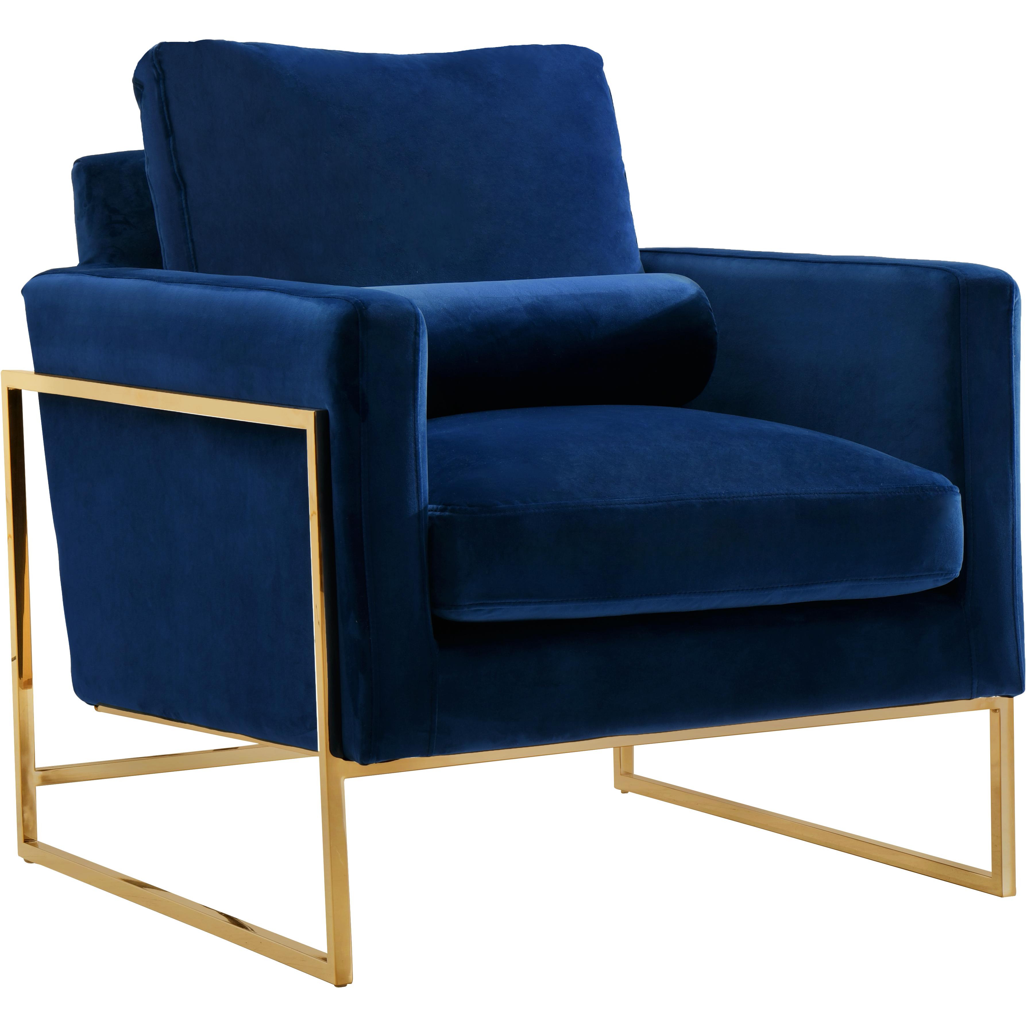 Meridian Mila Navy Velvet Chair