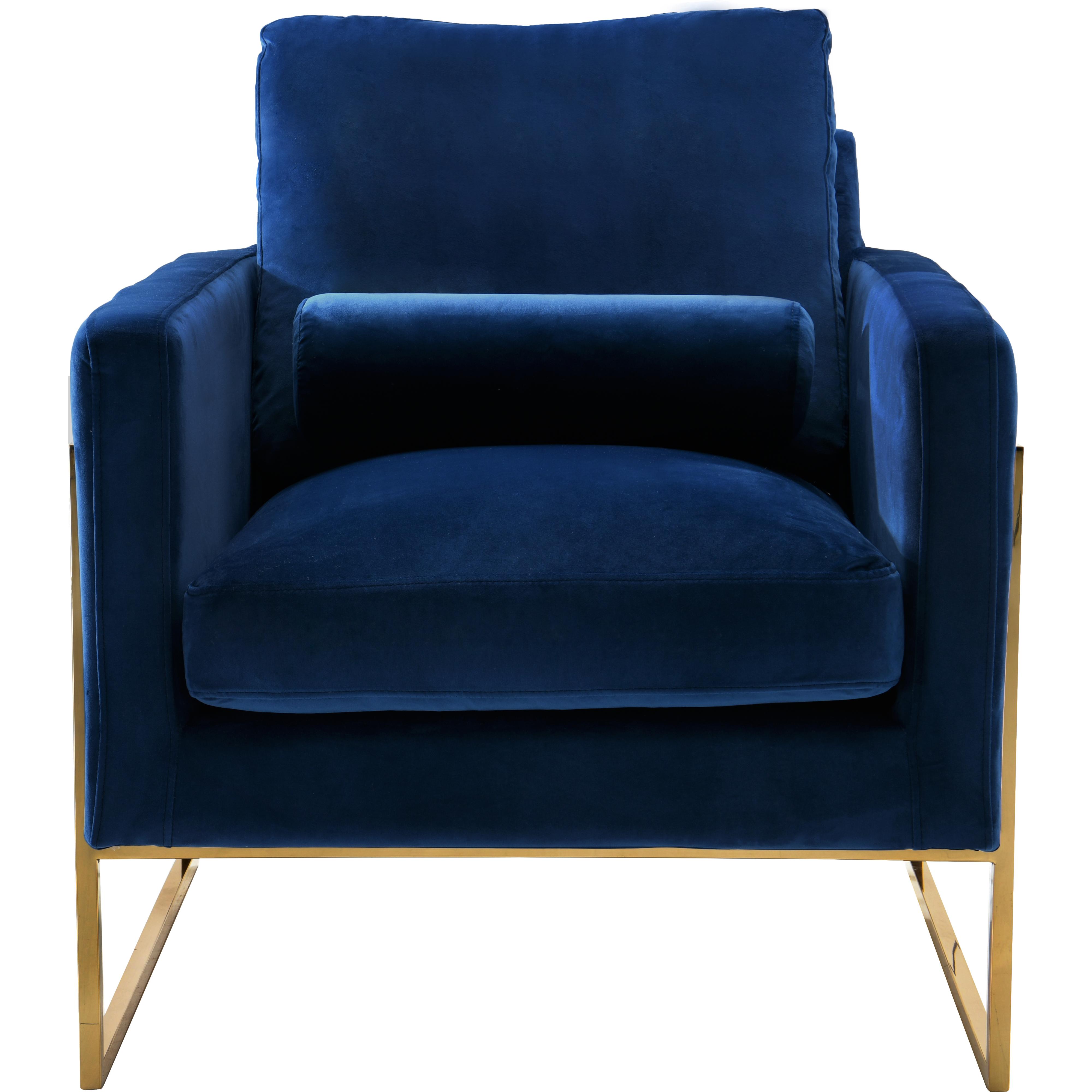 Meridian Mila Navy Velvet Chair