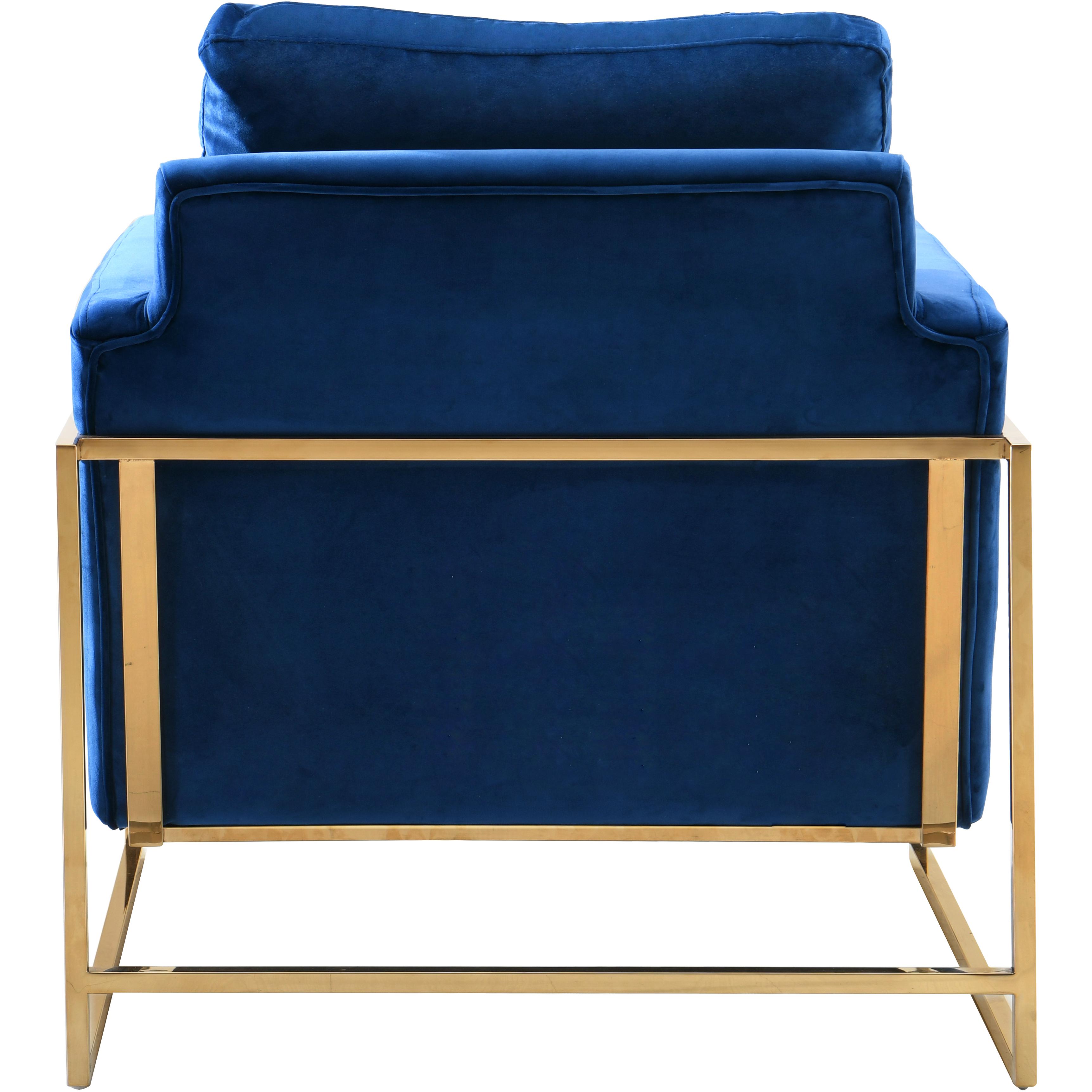 Meridian Mila Navy Velvet Chair