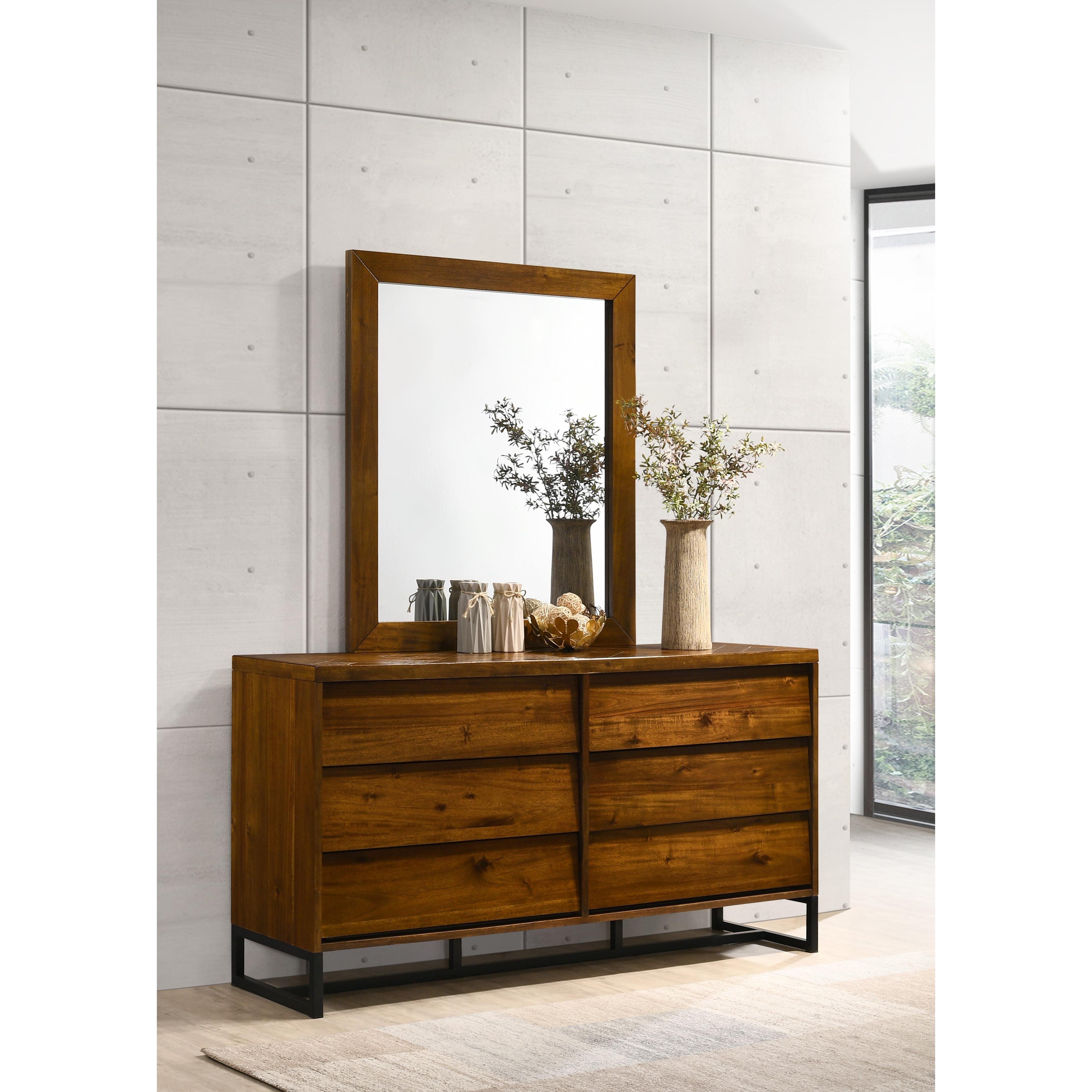 Meridian Reed Antique Coffee Mirror