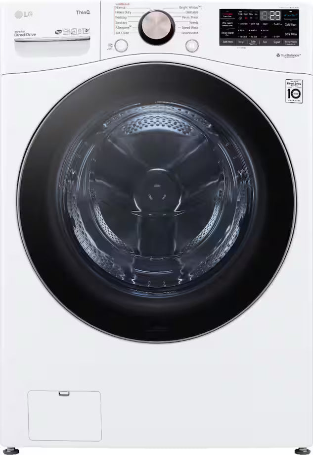 Package - LG - 4.5 Cu. Ft. High-Efficiency Stackable Smart Front Load Washer with Steam and Built-In Intelligence and 7.4 Cu. Ft. Stackable Smart Electric Dryer with Steam and Built-In Intelligence - Black Steel