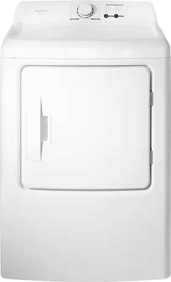 Package - Insignia™ - 4.1 Cu. Ft. Top Load Washer with ColdMotion Technology and 7 Cu. Ft. Electric Dryer with Sensor Dry - White