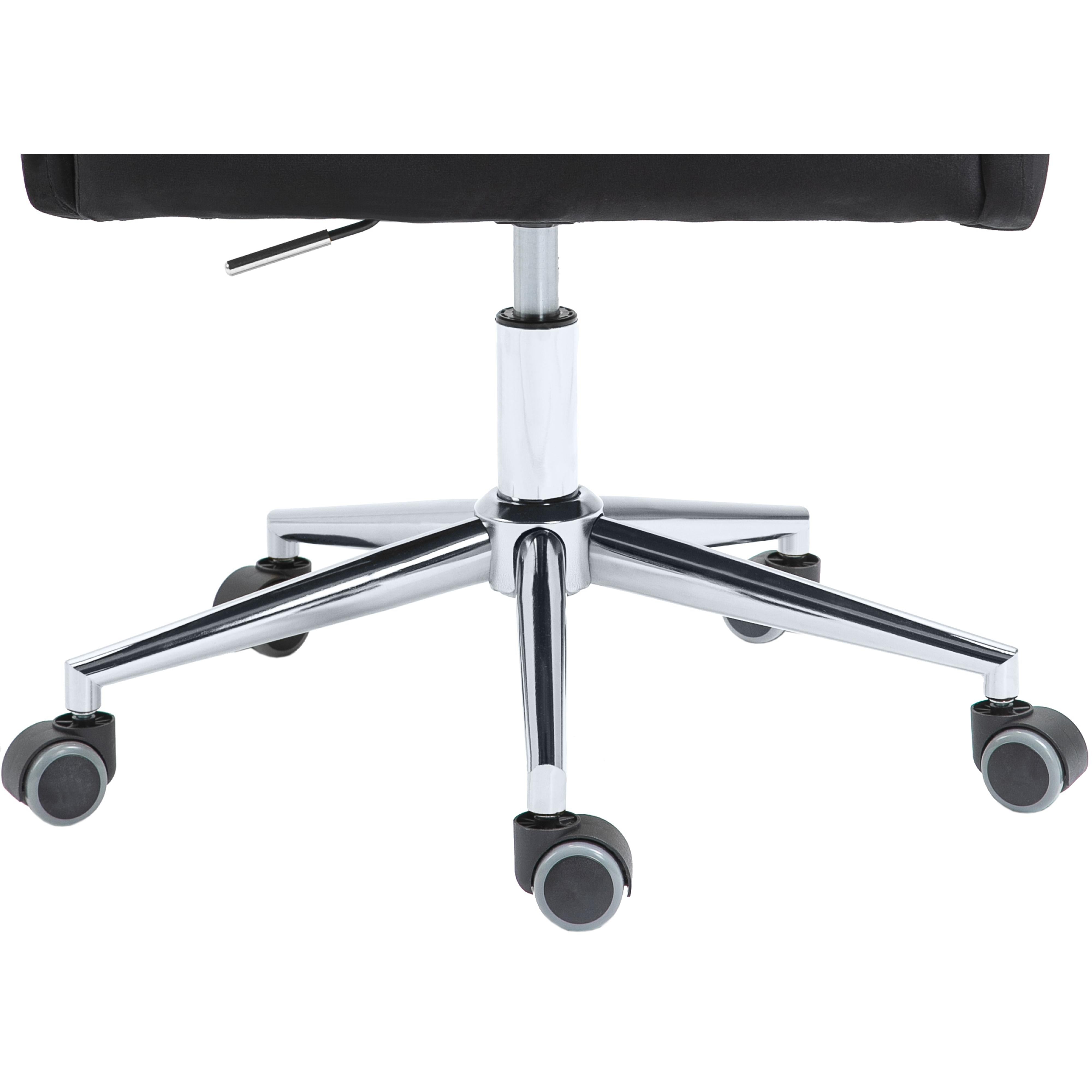 Meridian Karina Black Velvet Office Chair