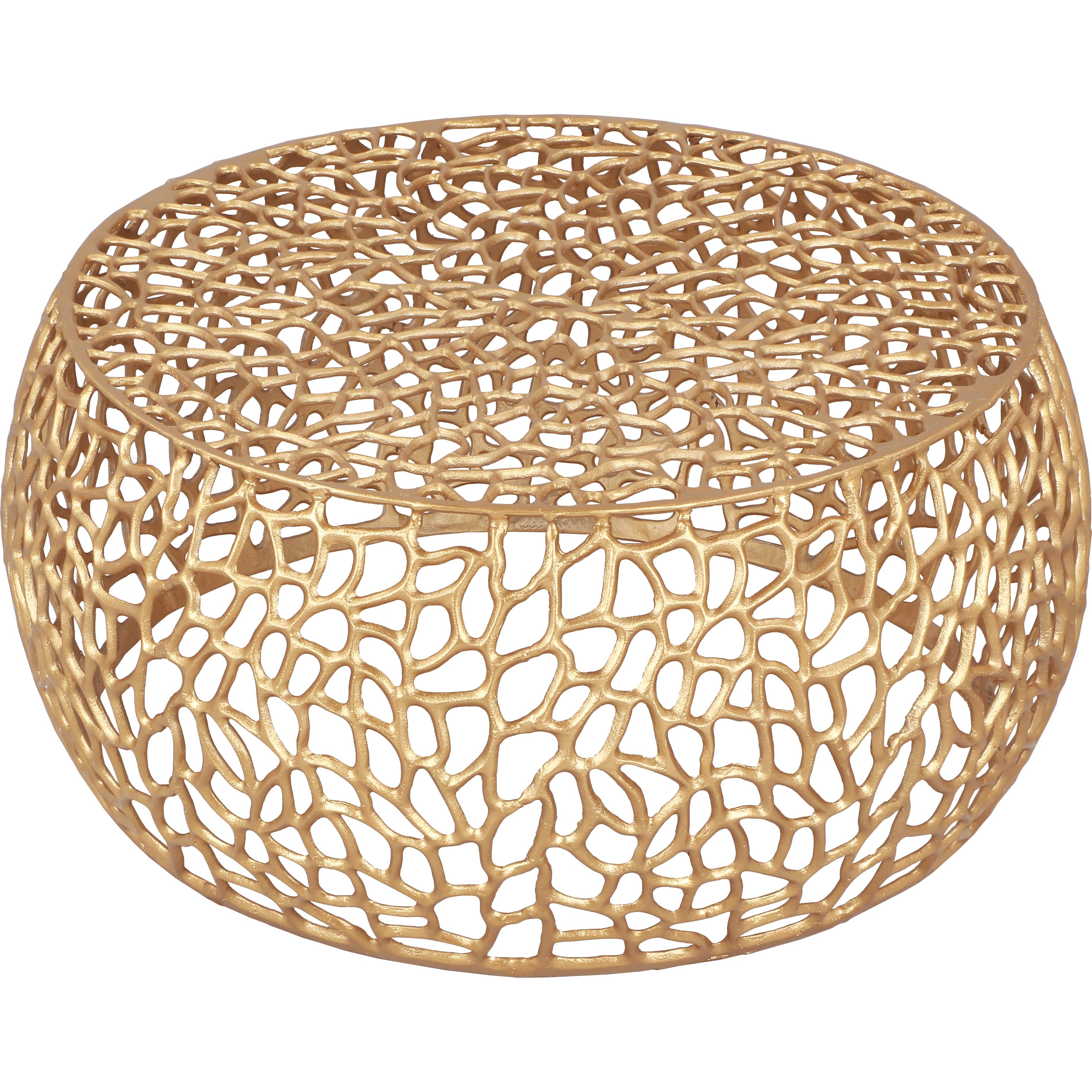 Meridian Priya Gold Coffee Table