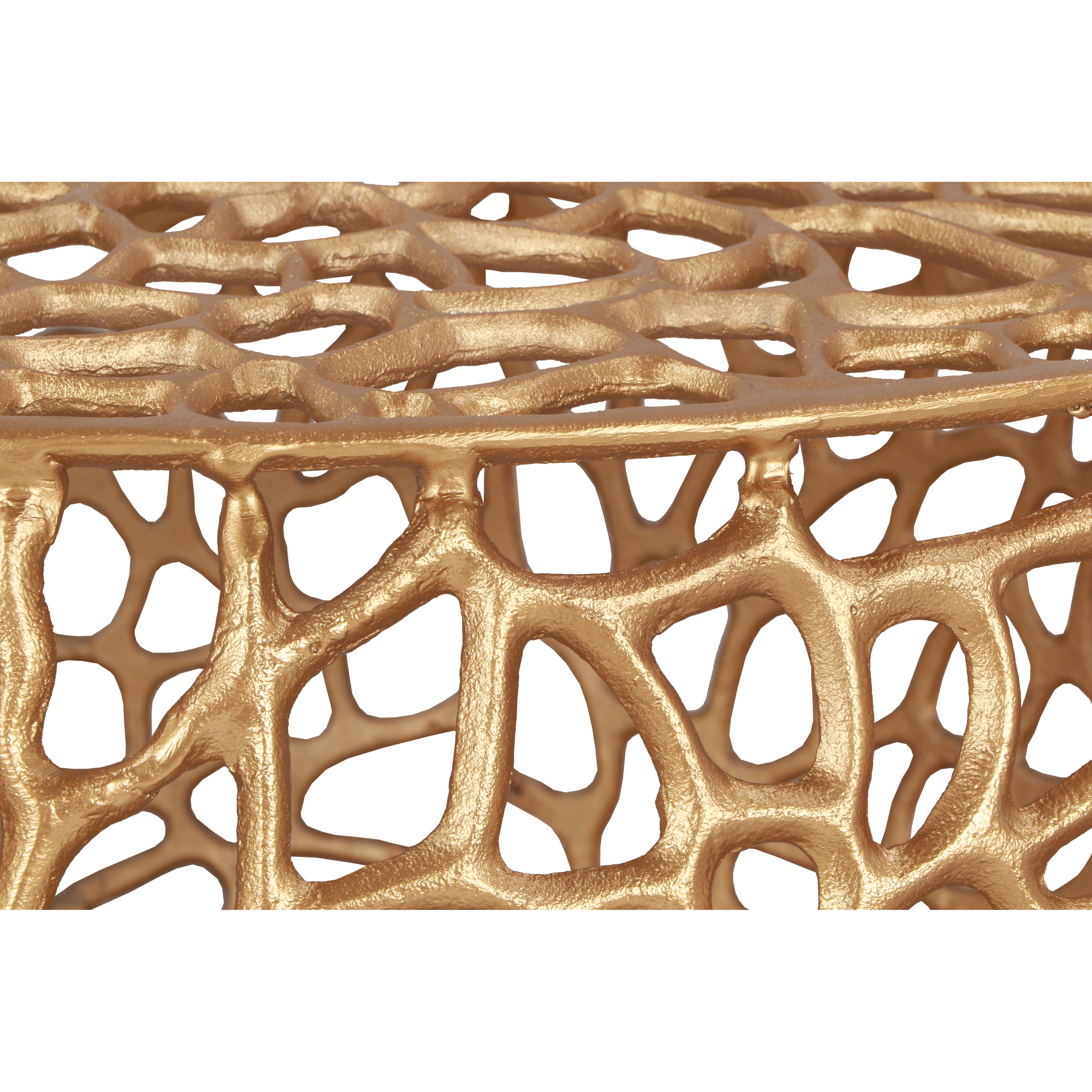 Meridian Priya Gold Coffee Table