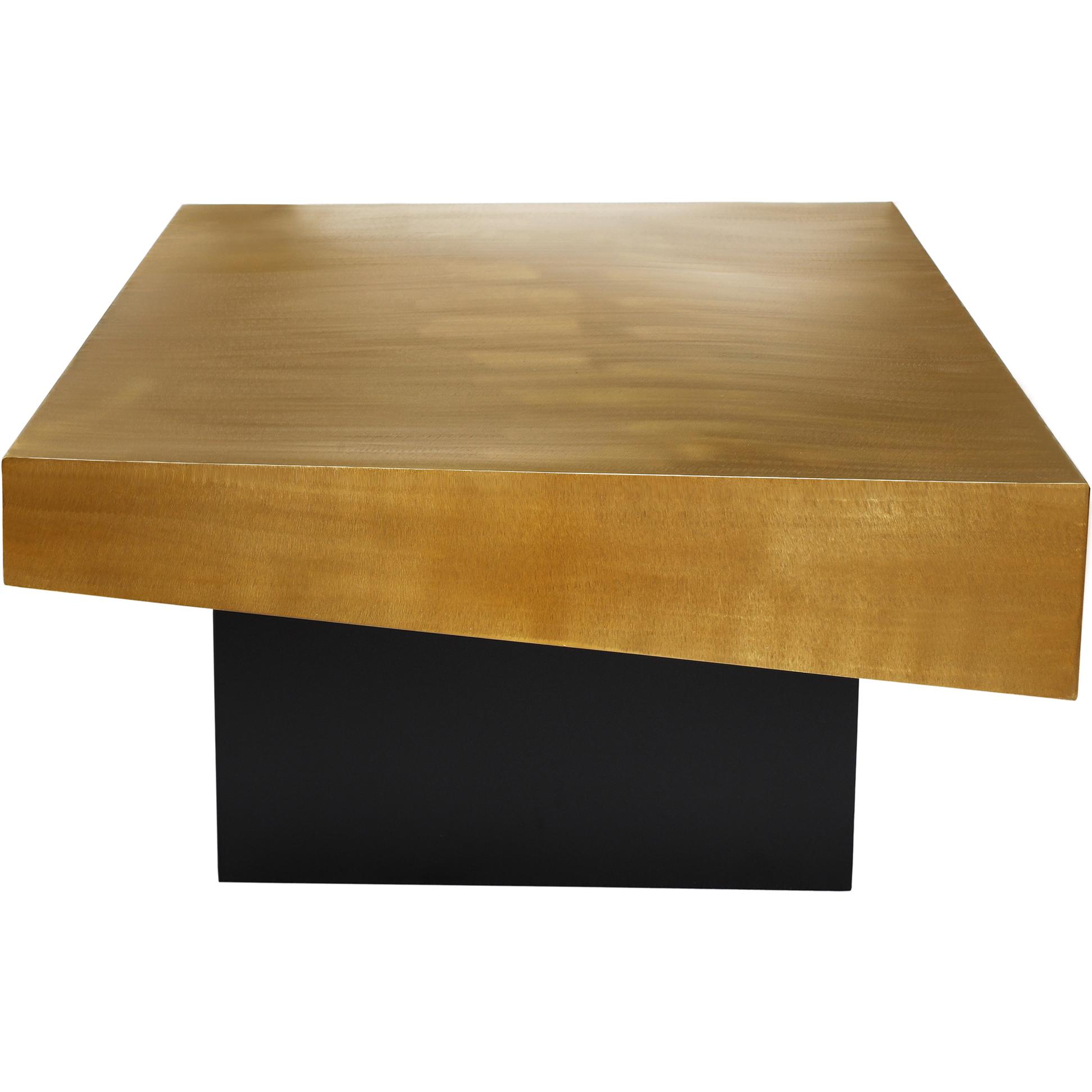 Meridian Palladium Gold Coffee Table