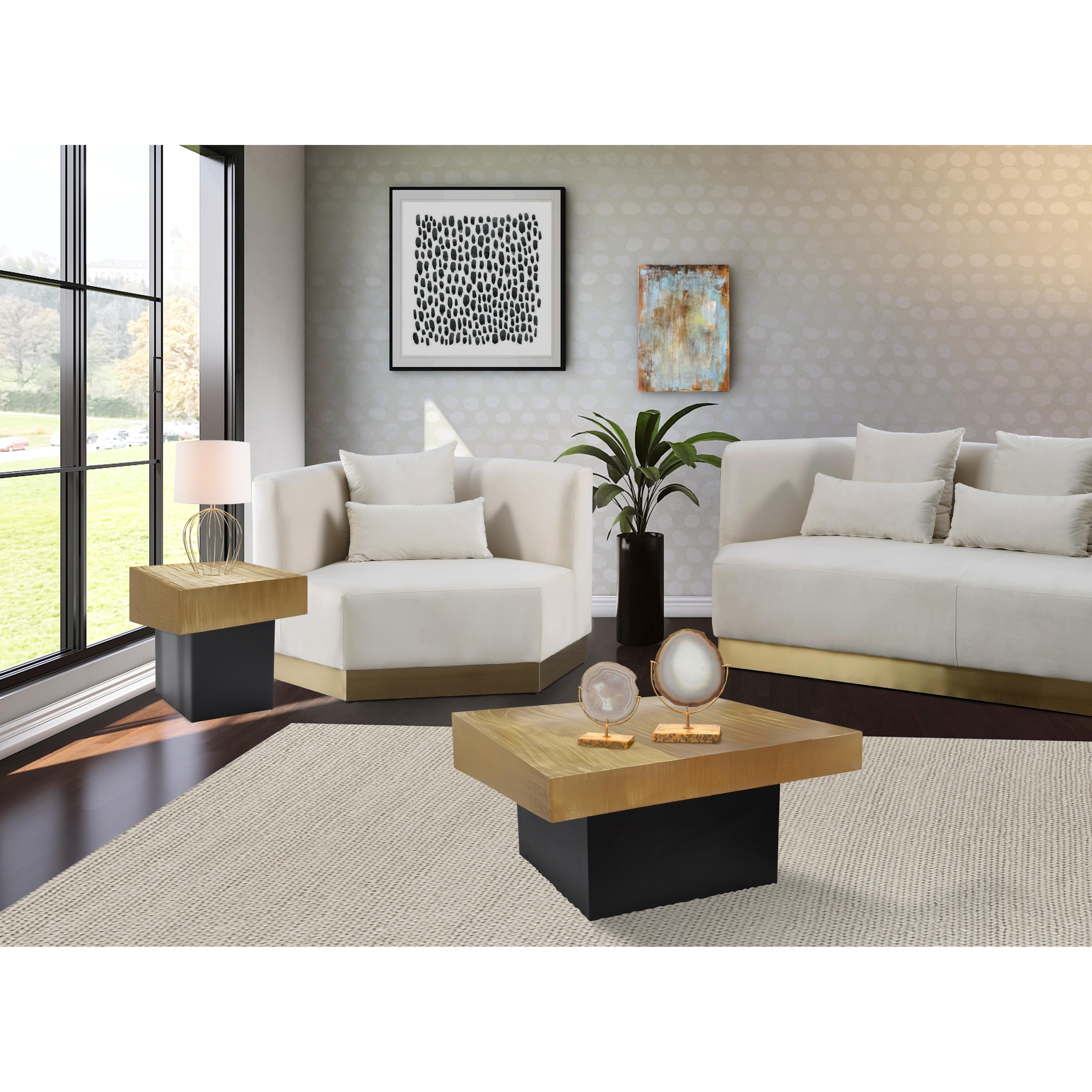 Meridian Palladium Gold Coffee Table