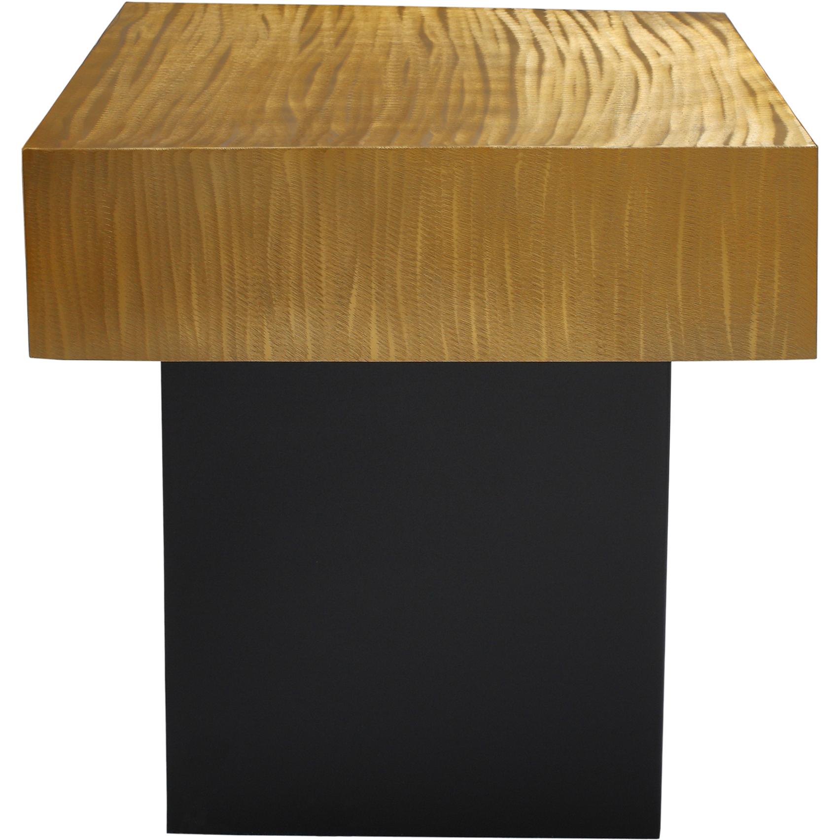 Meridian Palladium Gold End Table