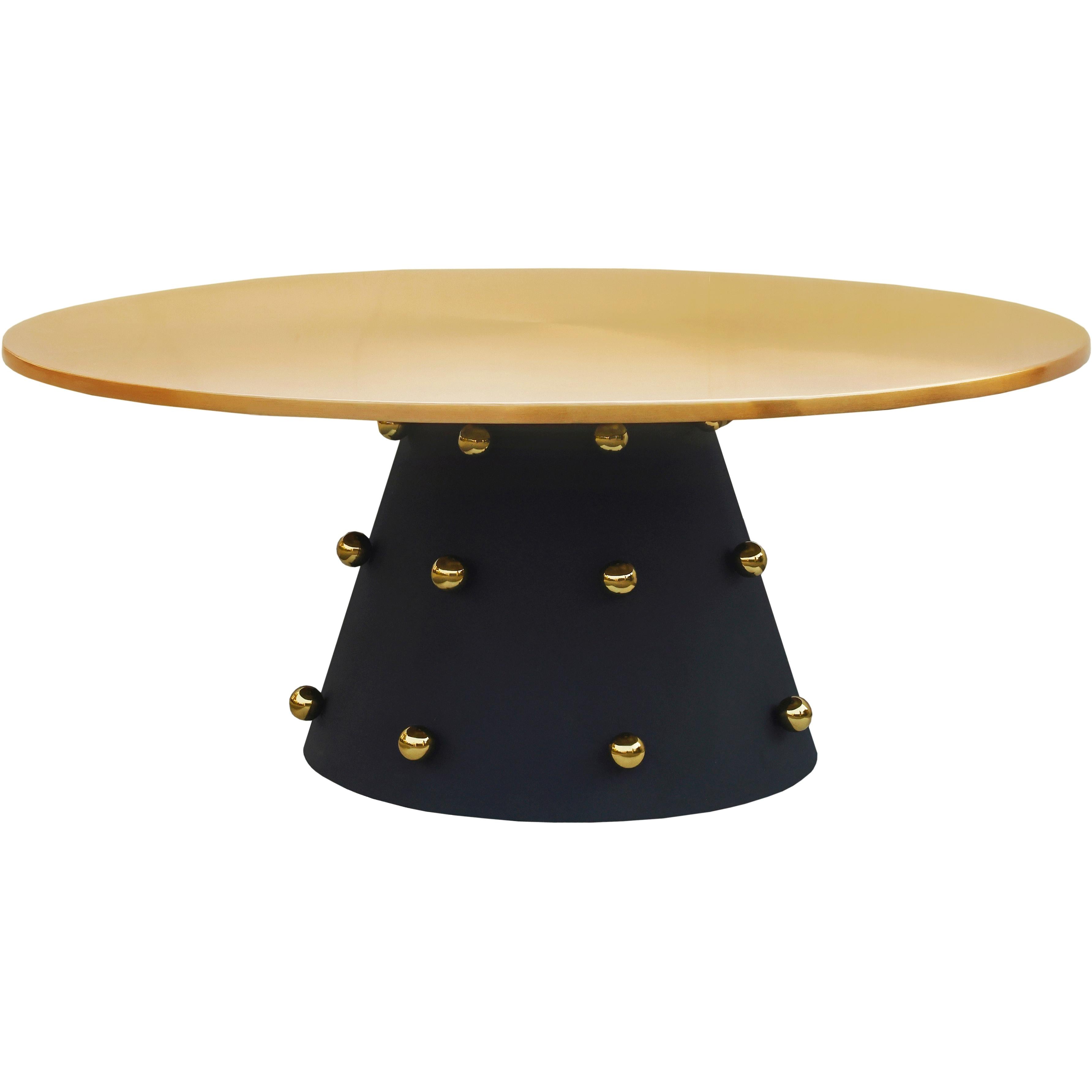 Meridian Raven Black / Gold Coffee Table