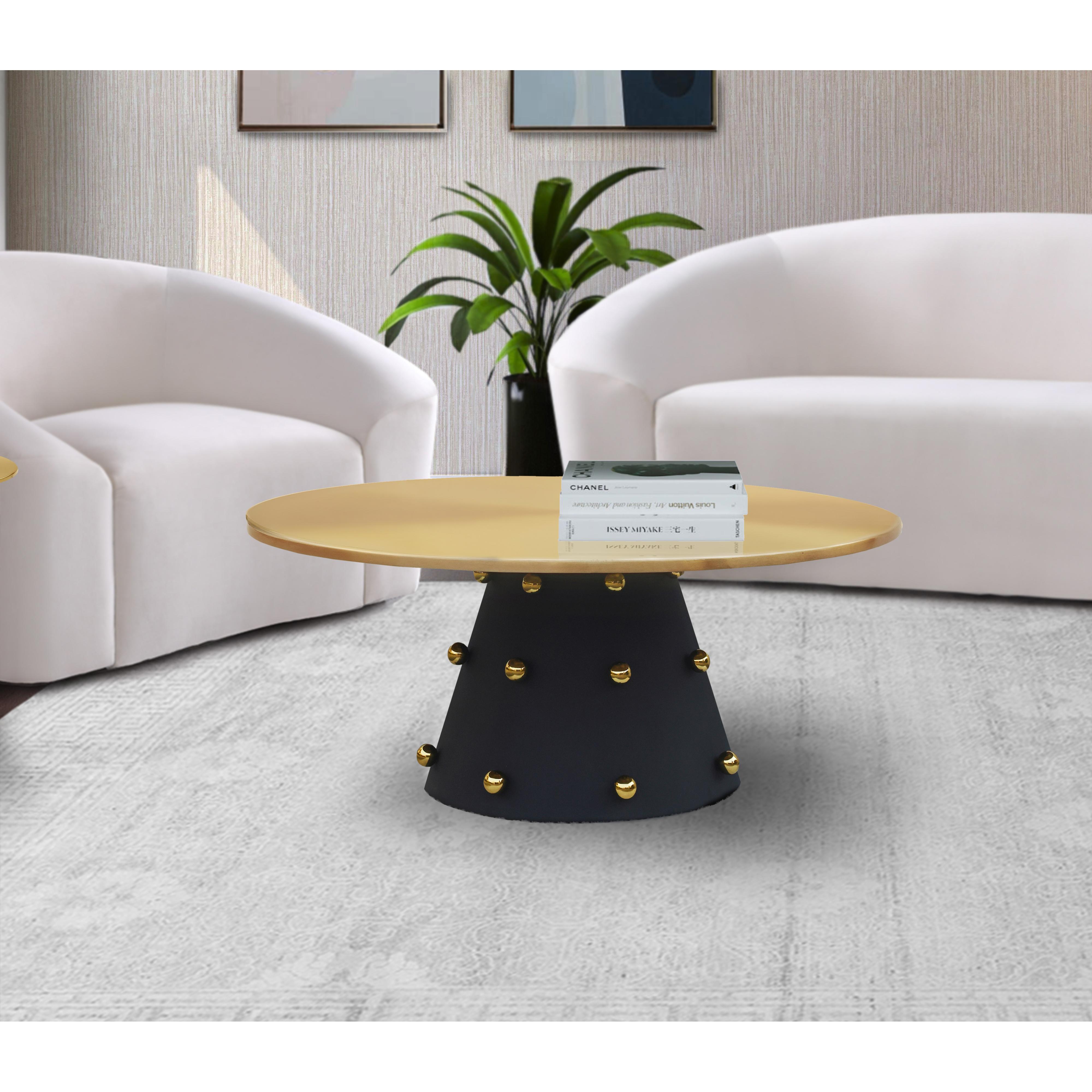 Meridian Raven Black / Gold Coffee Table