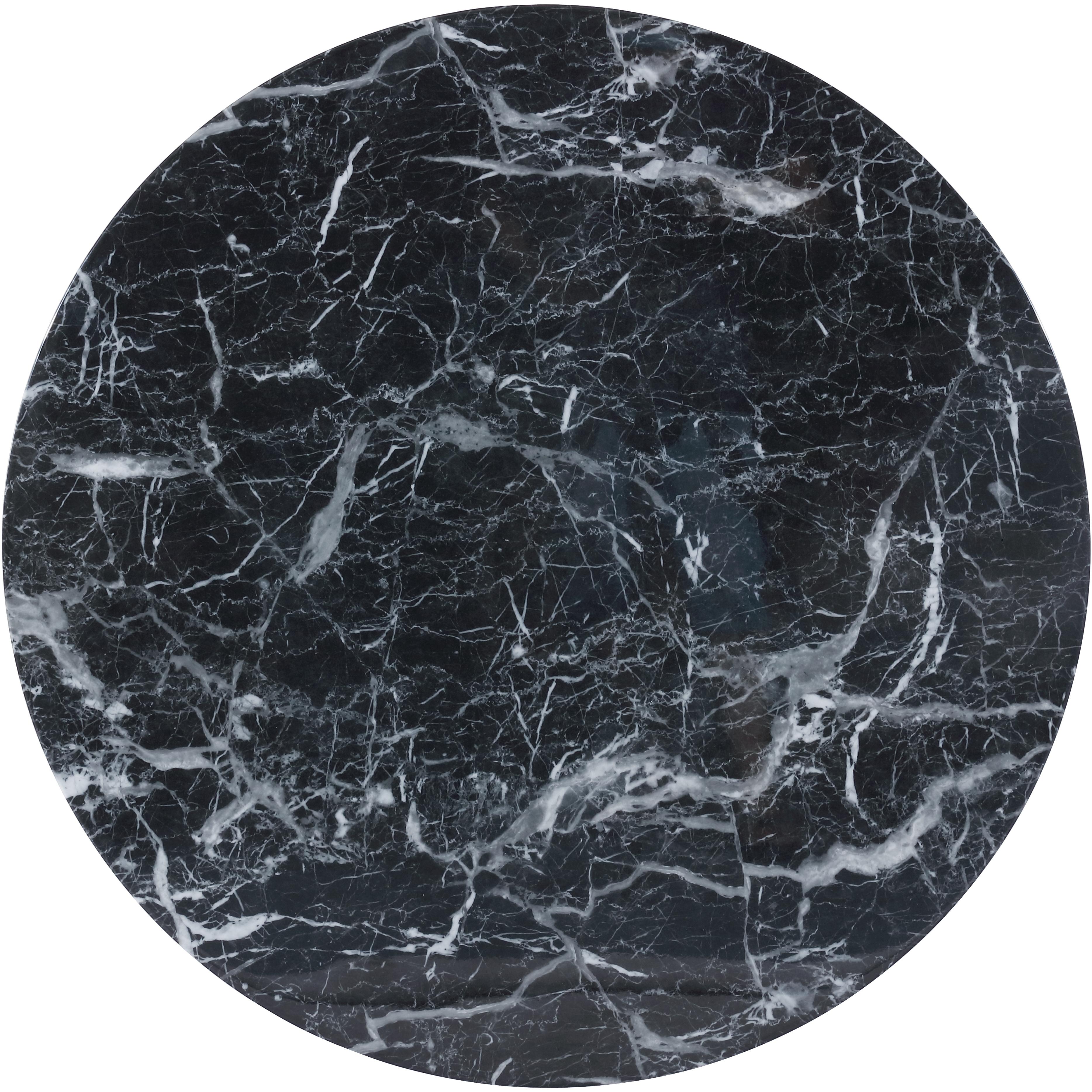 Meridian Omni Black Faux Marble Coffee Table