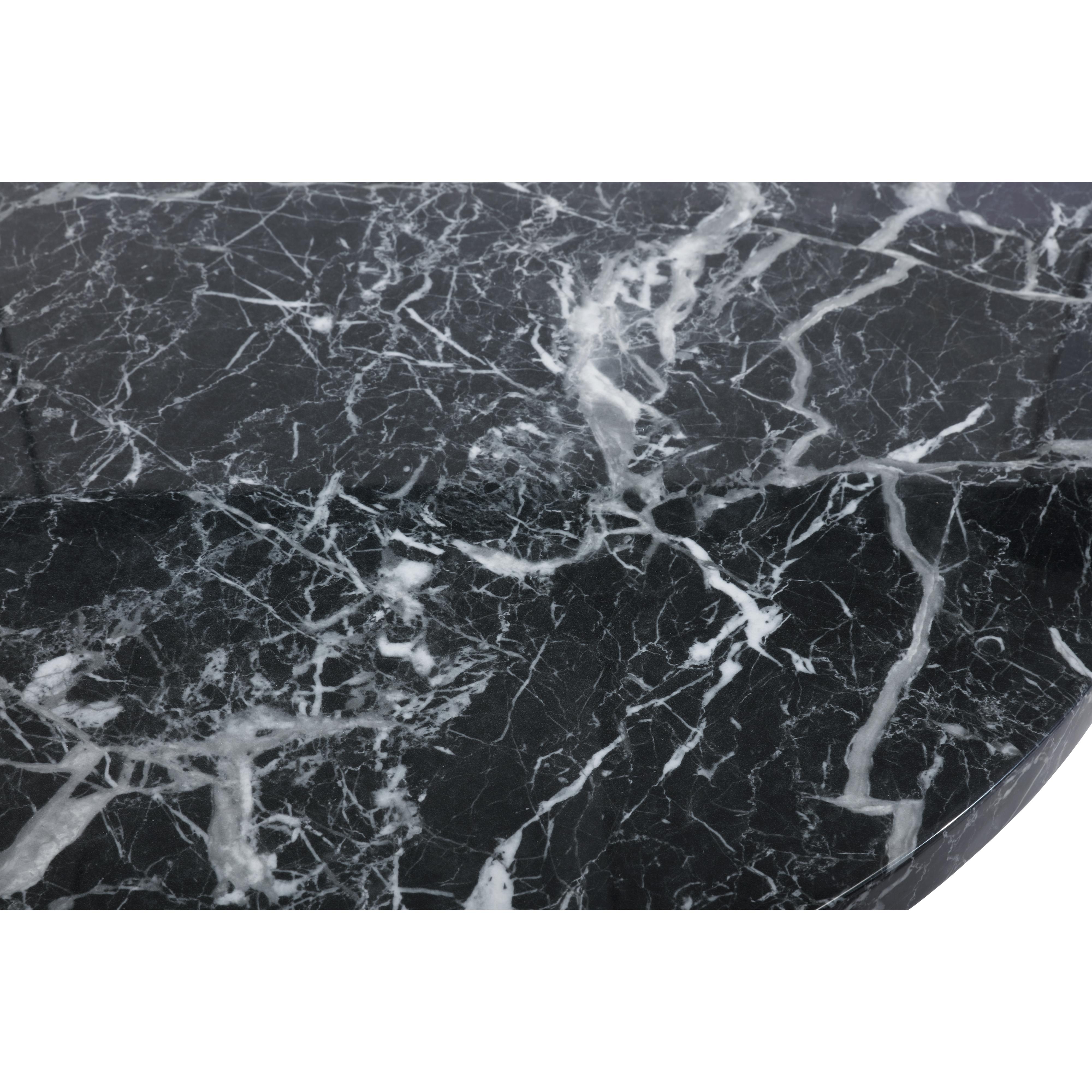 Meridian Omni Black Faux Marble Coffee Table