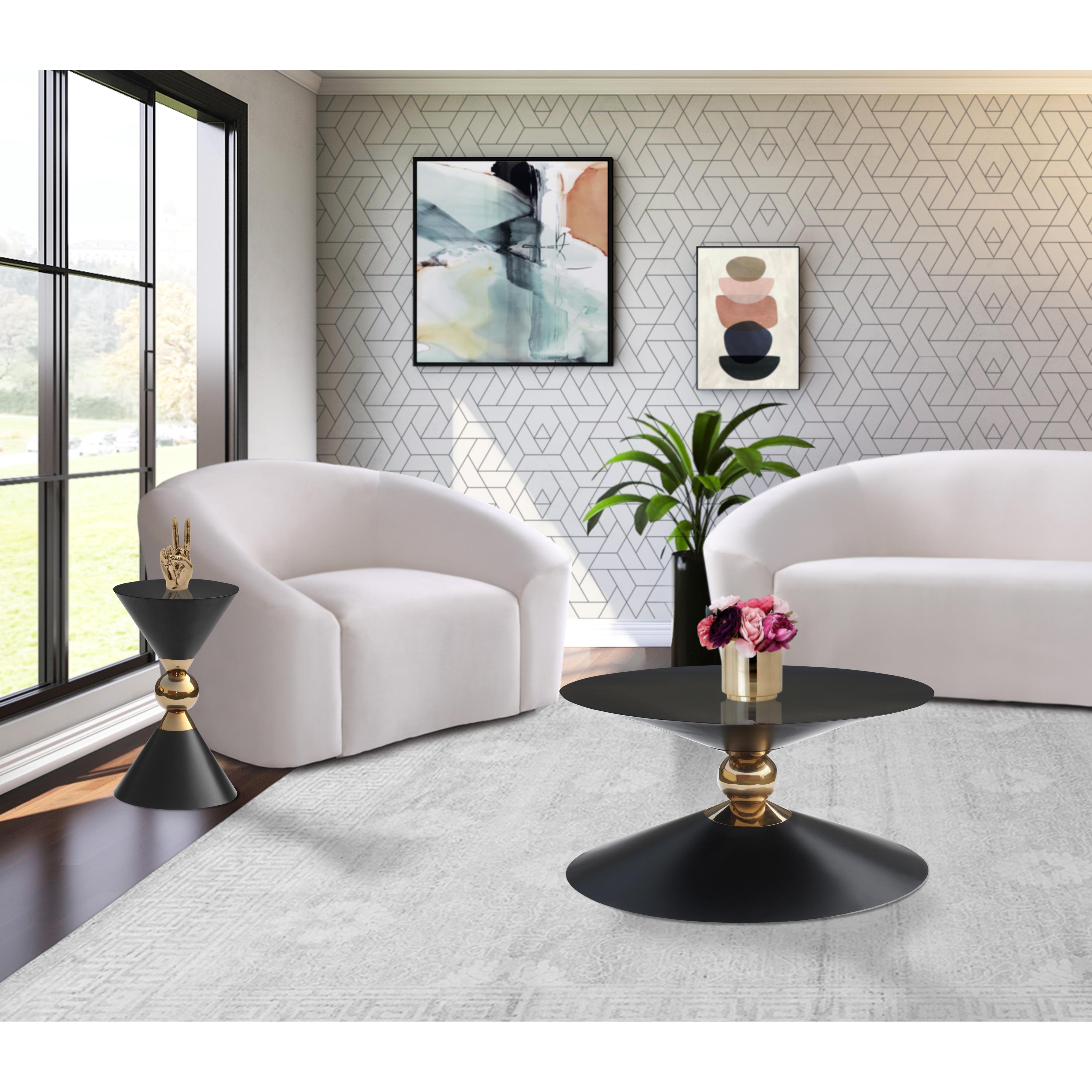 Meridian Malia Black / Gold Coffee Table