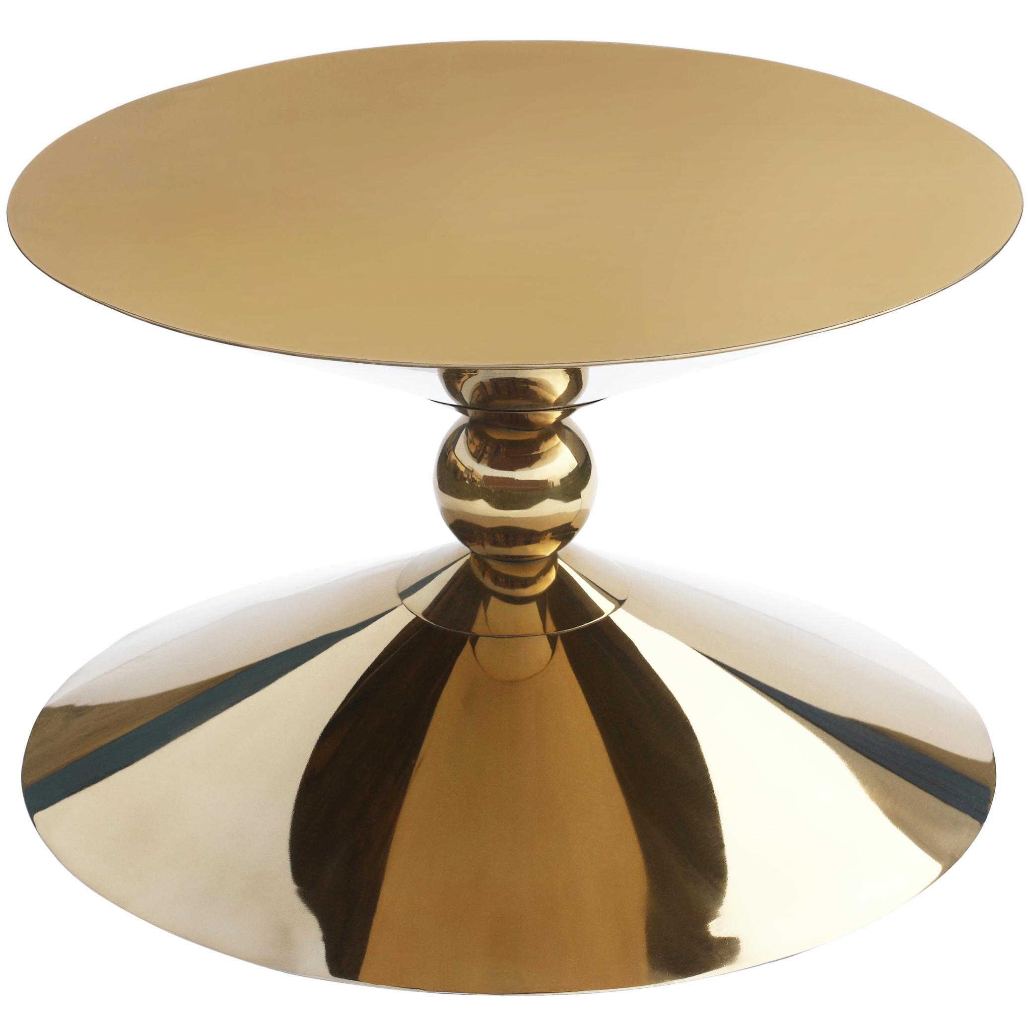 Meridian Malia Gold Coffee Table